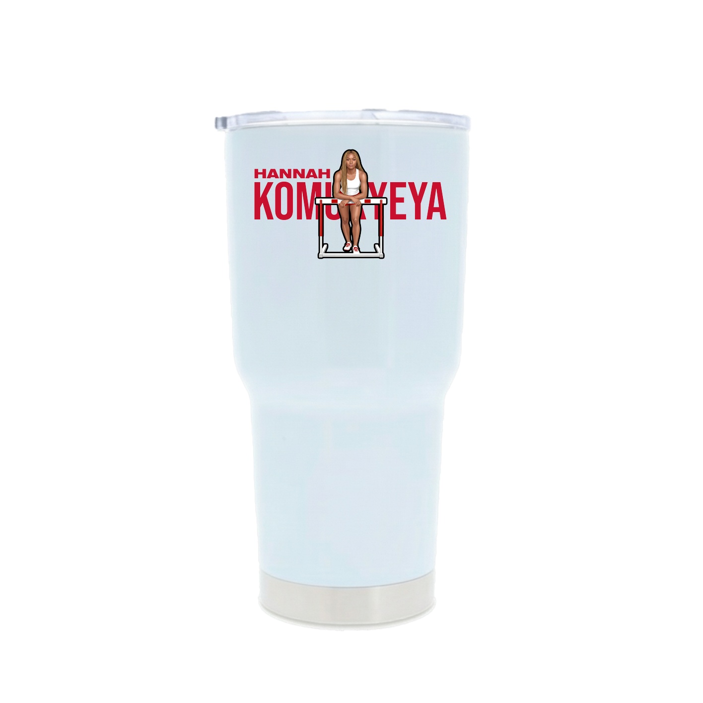 30oz Stainless Steel Tumbler — Player Name in White