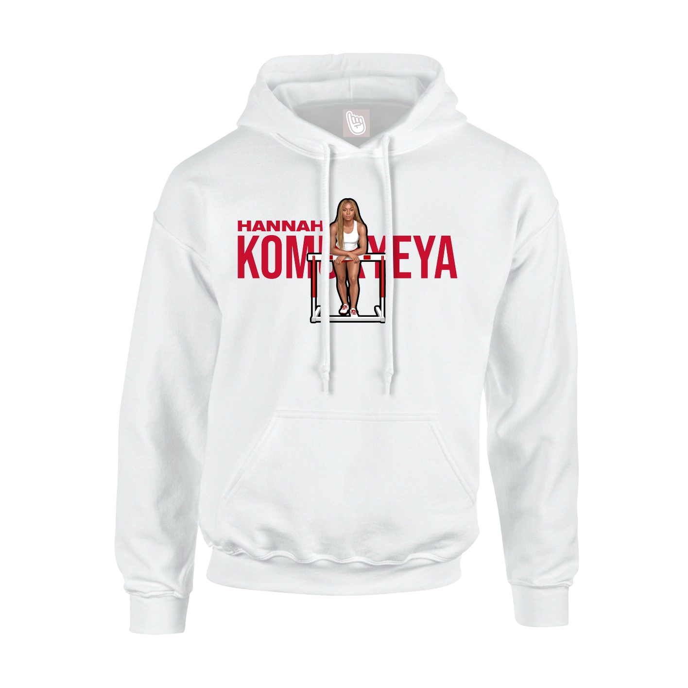 Youth Hoodie — Player Name in White