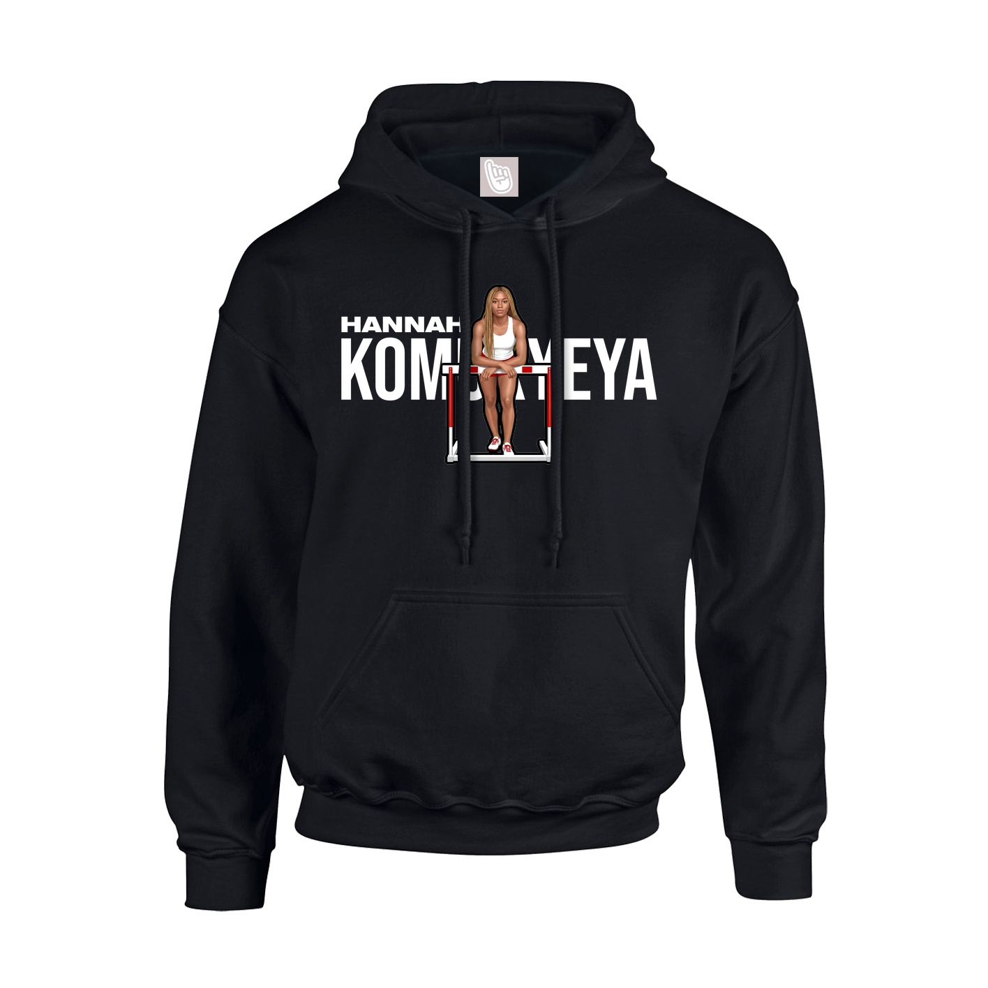 Youth Hoodie — Player Name in Black