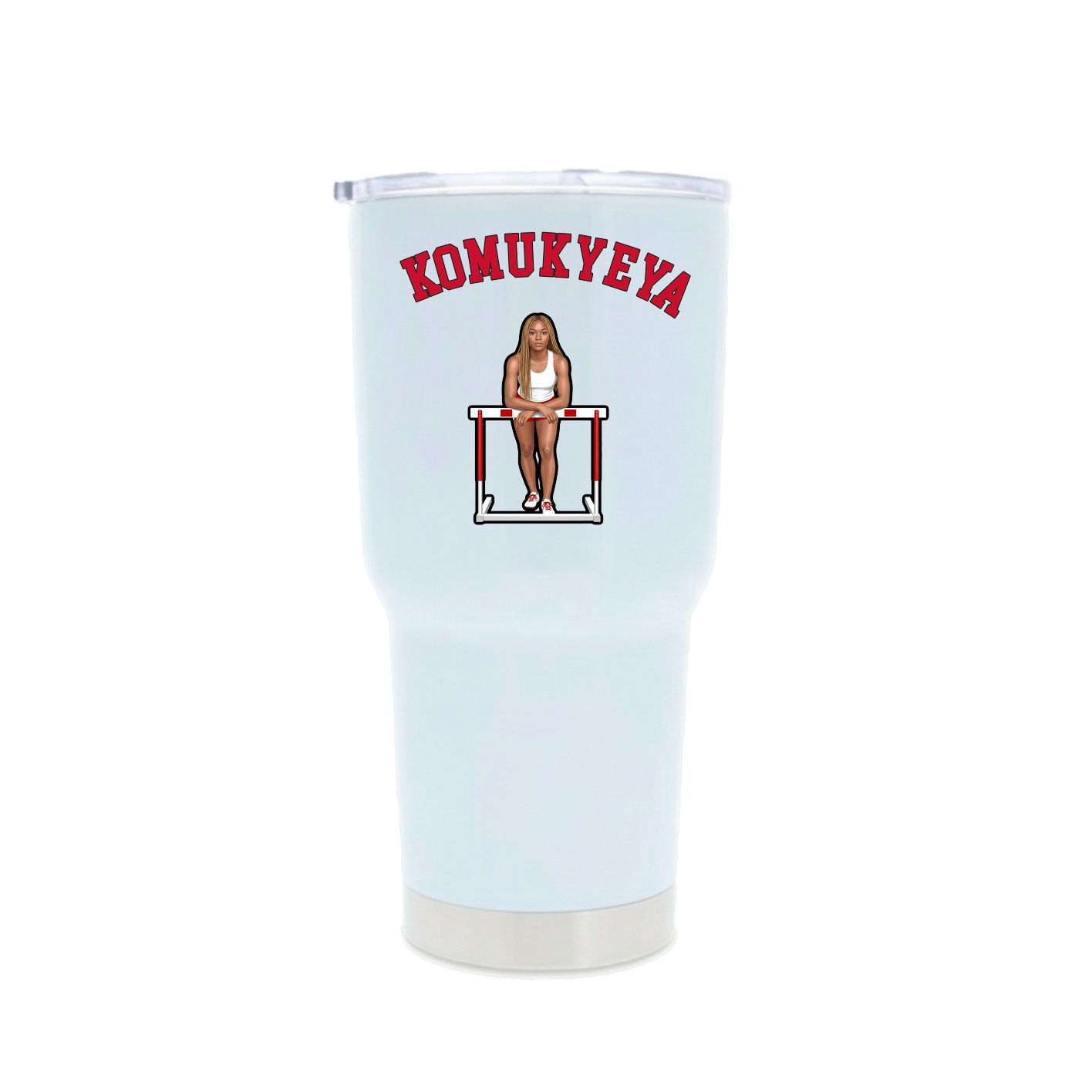 30oz Stainless Steel Tumbler — Shirsey Arch in White