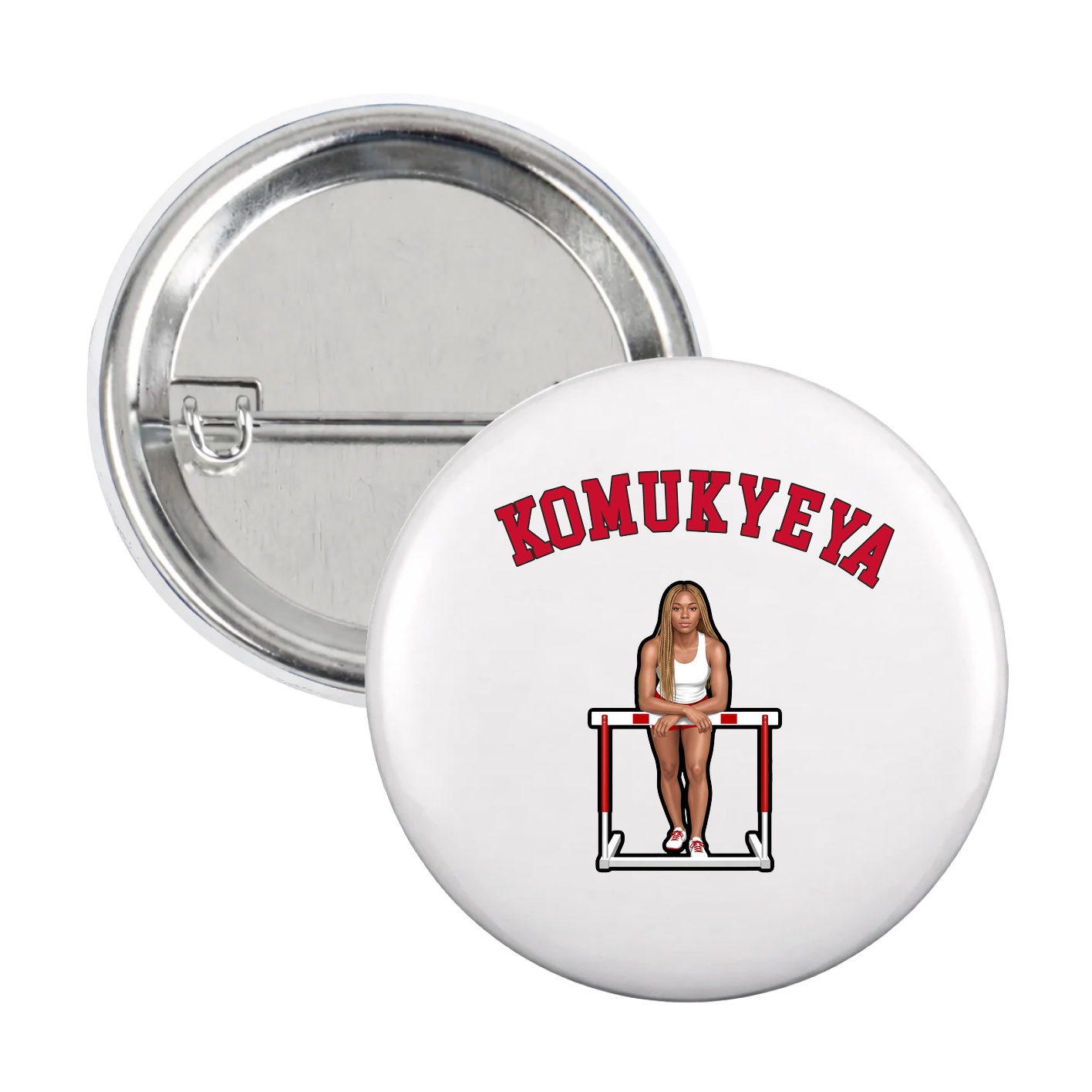 Game Day Button — Shirsey Arch in White