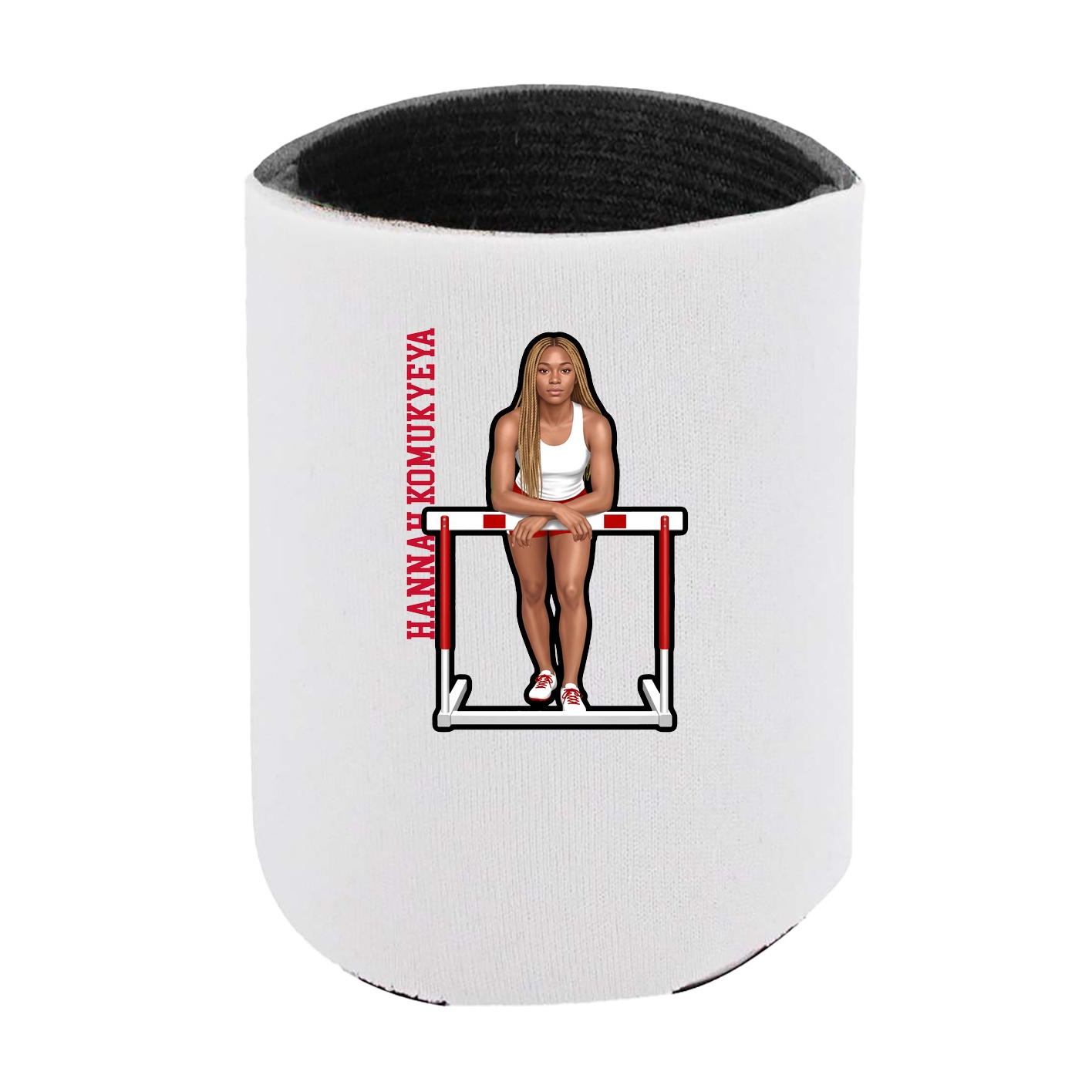 Can Holder — Name Vertical in White