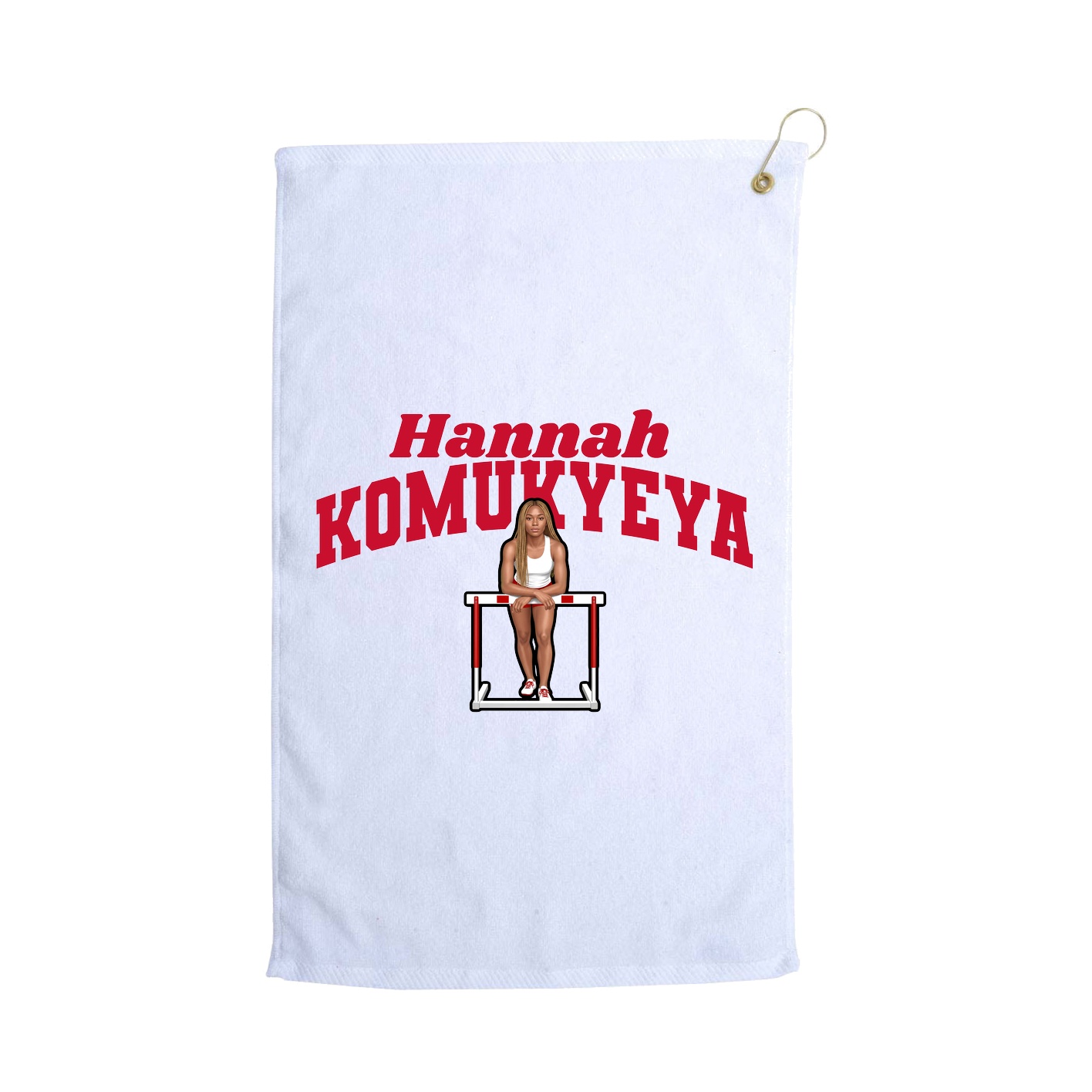 Golf Towel — Signature Arch in White