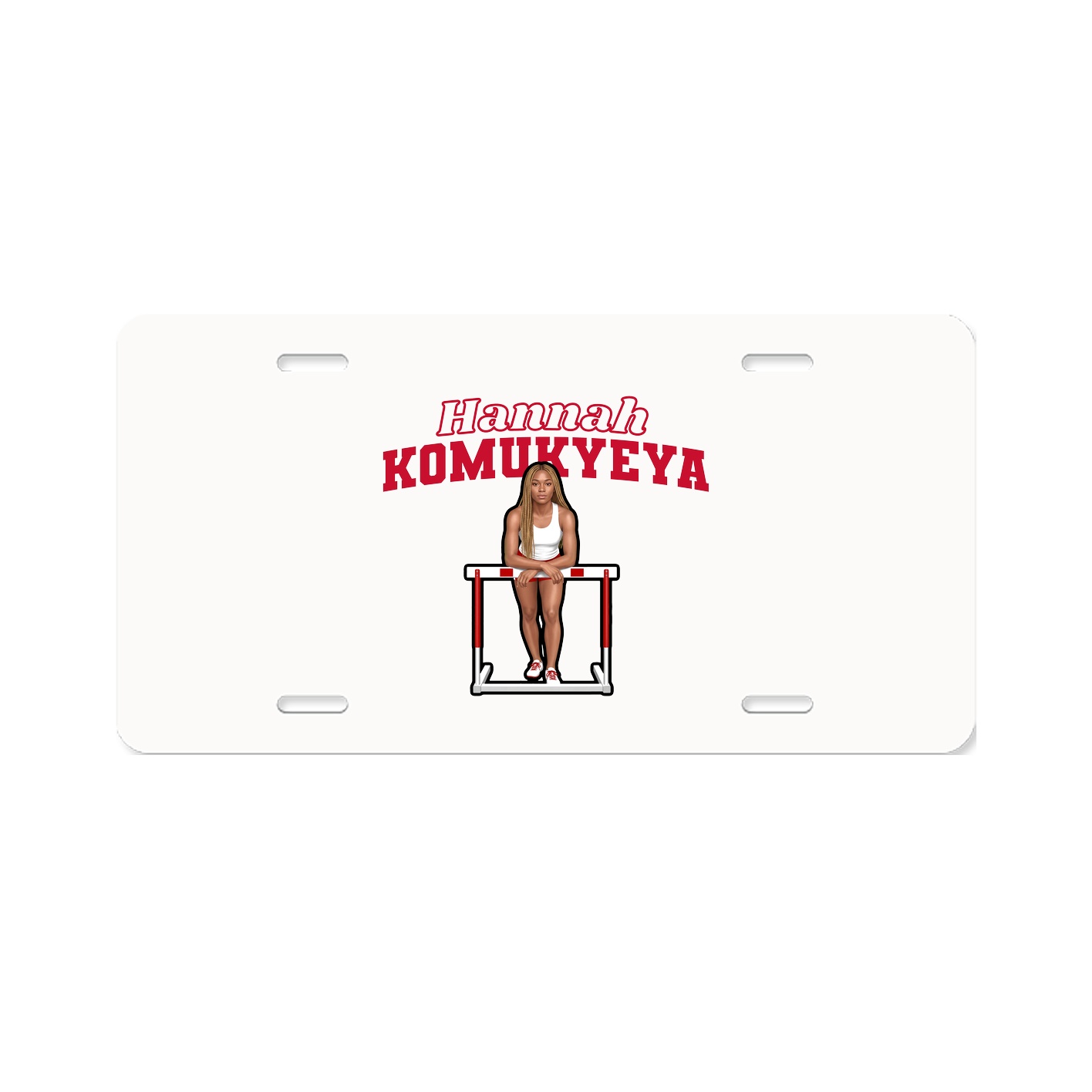 License Plate — Name Arch in Classic