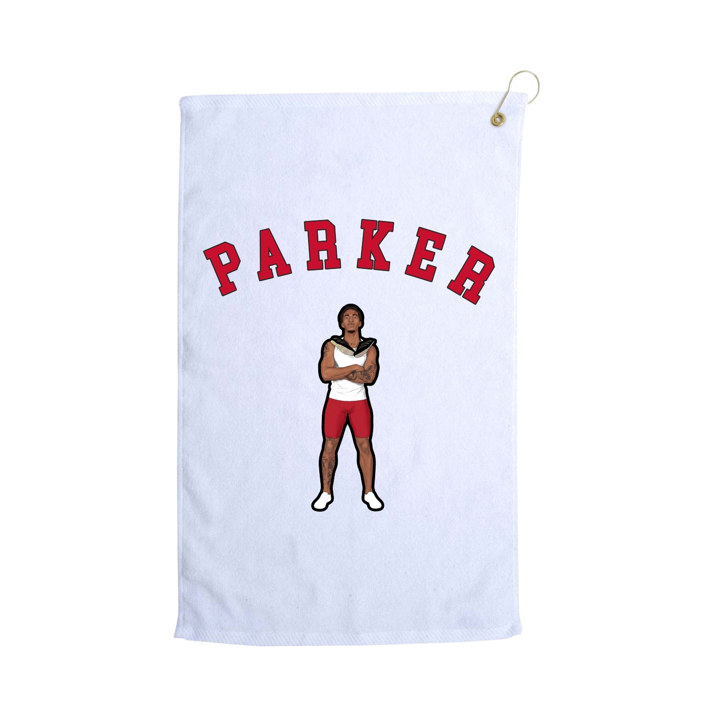 Golf Towel — Shirsey Arch in White