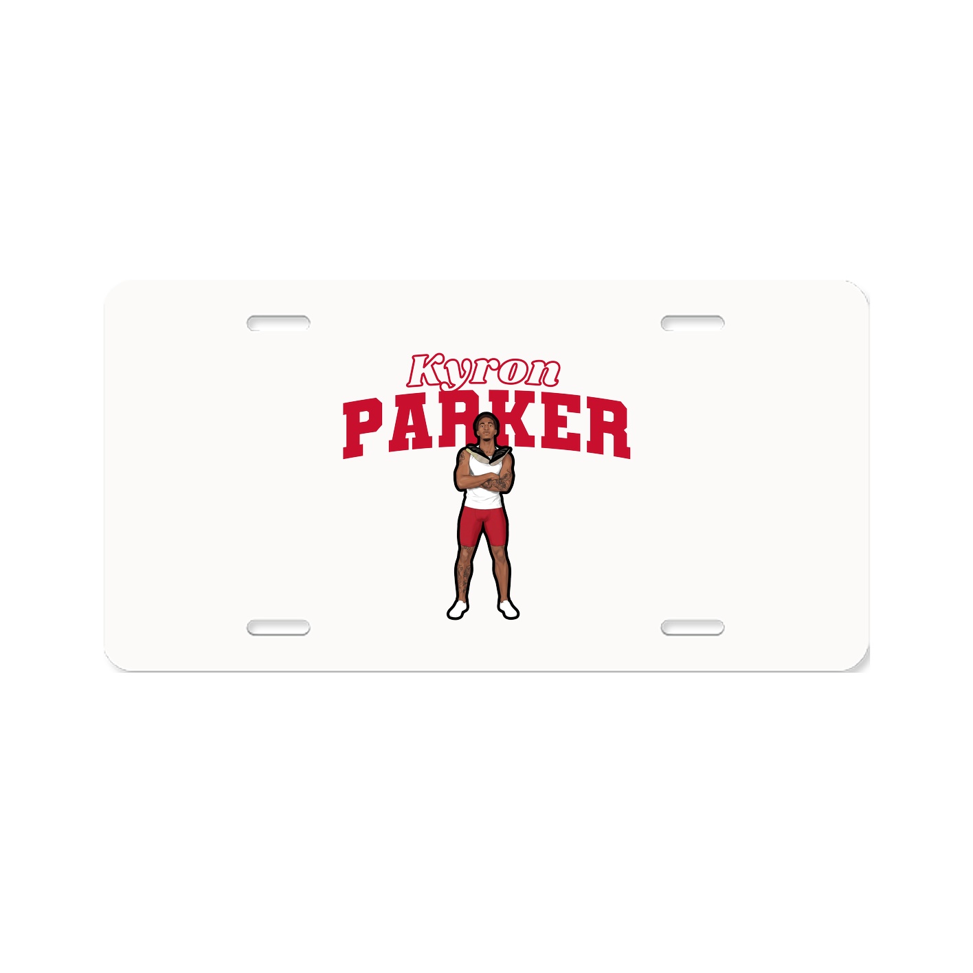 License Plate — Name Arch in Classic