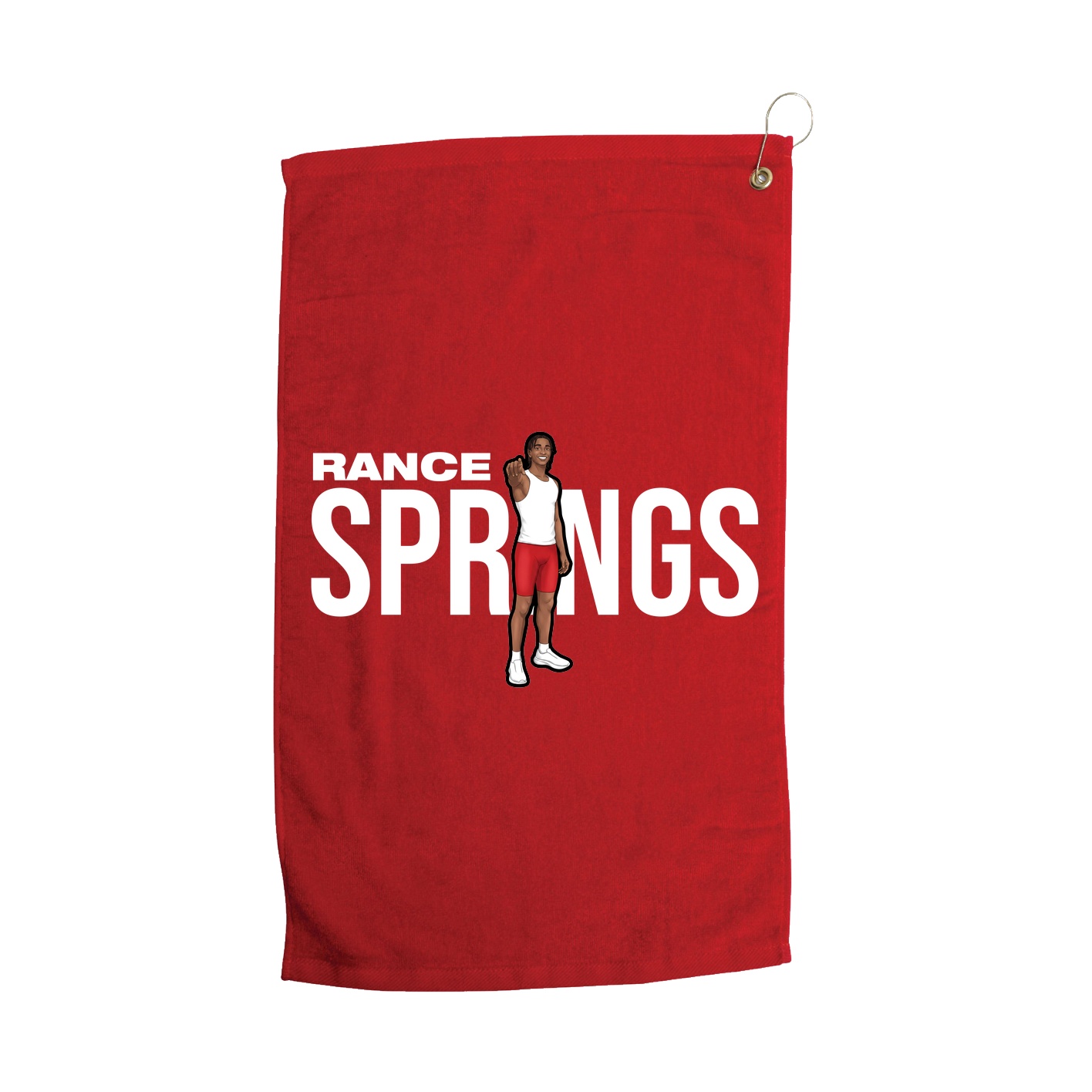 Golf Towel — Player Name in Red