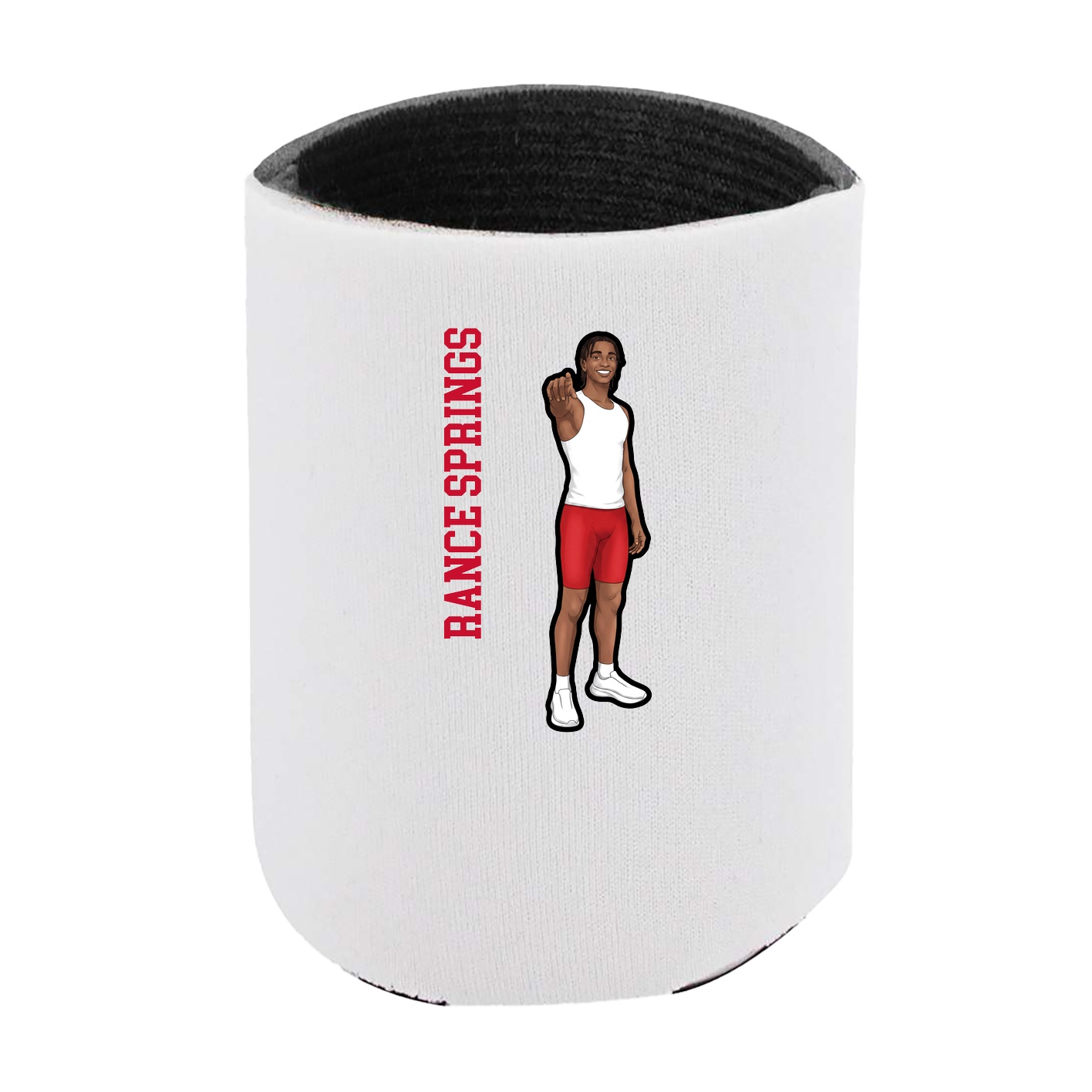 Can Holder — Name Vertical in White