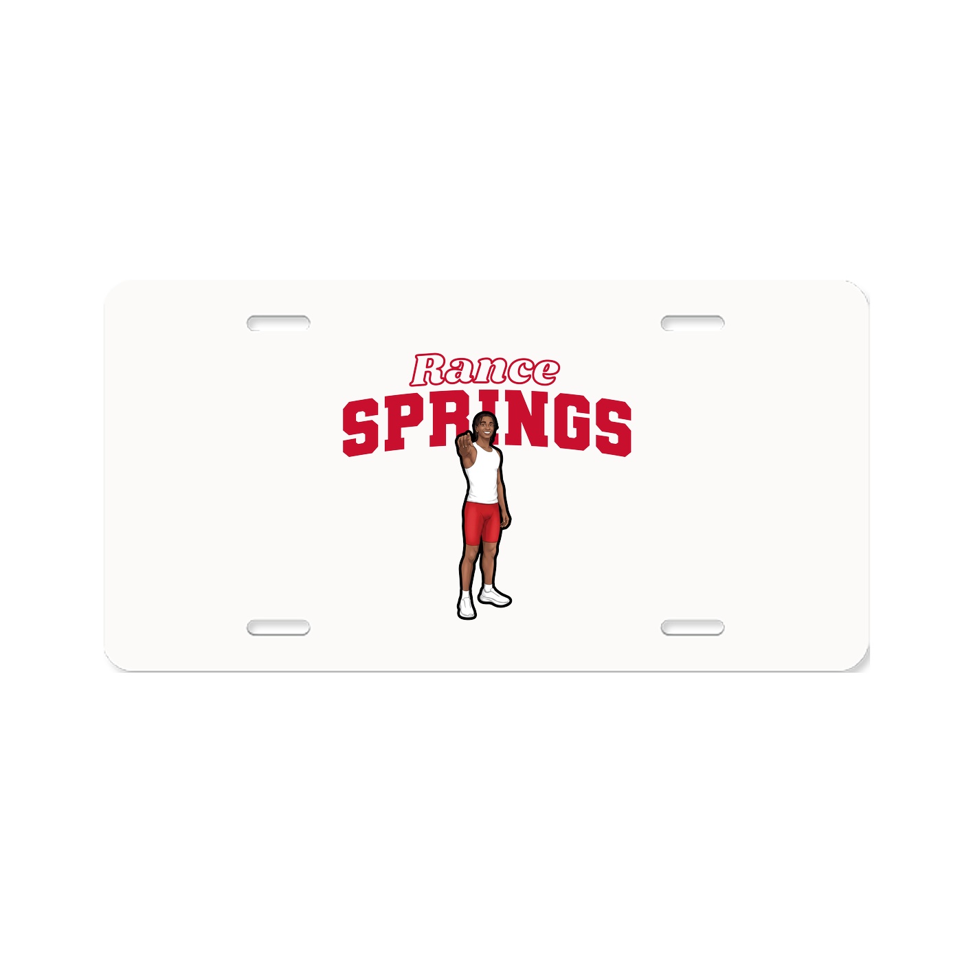 License Plate — Name Arch in Classic
