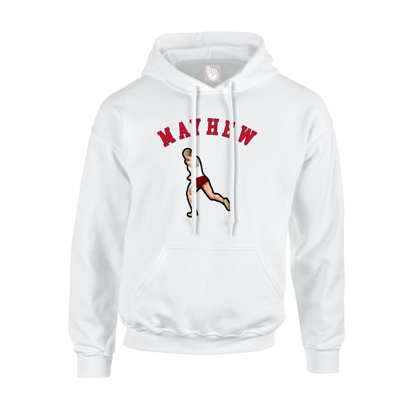 Youth Hoodie — Shirsey Arch in White