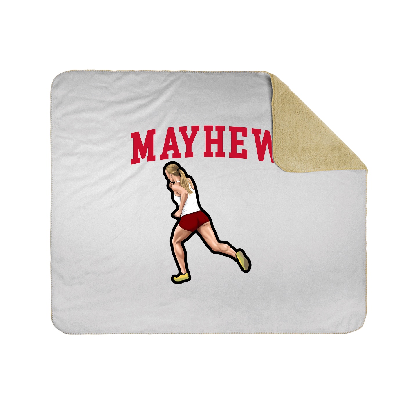 Throw Blanket — Shirsey in White
