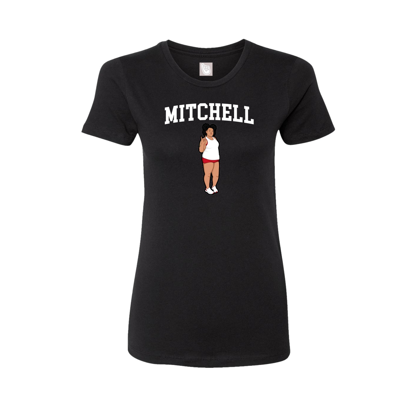 Fitted Women's Tee — Shirsey in Black