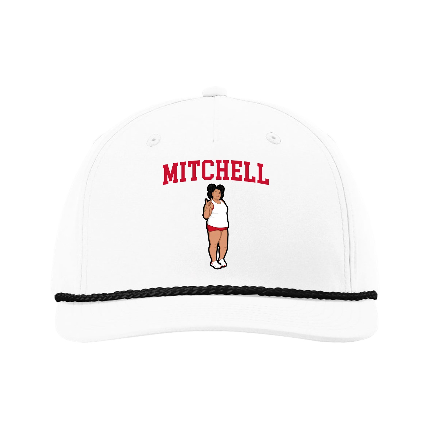 Five-Panel Classic Rope Cap — Shirsey in White