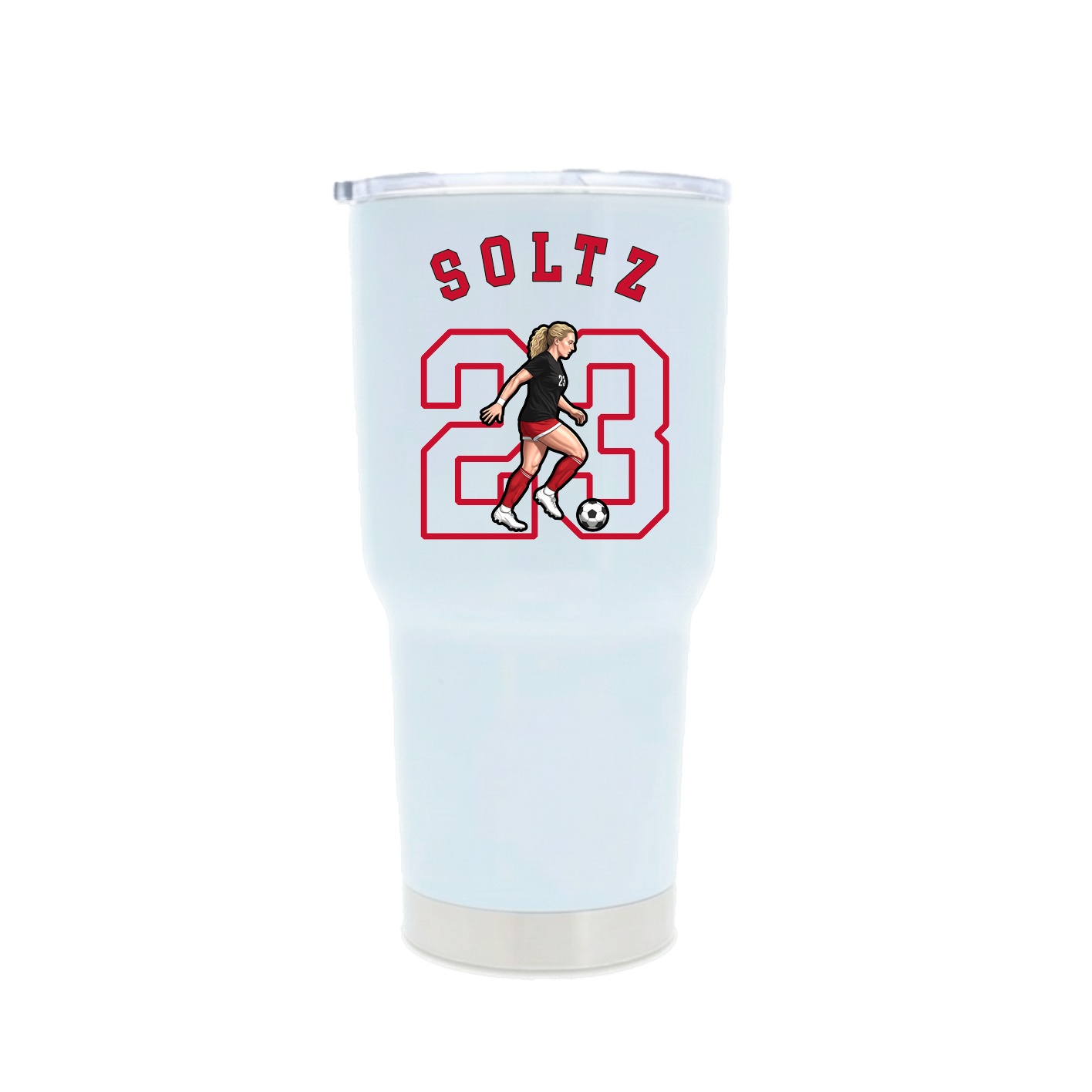 30oz Stainless Steel Tumbler — Shirsey Arch in White