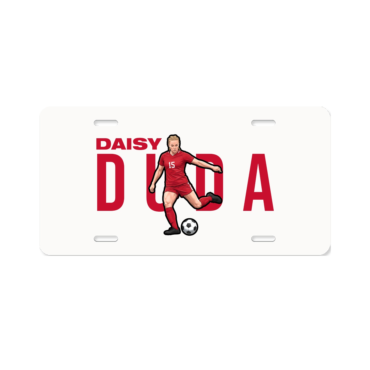 License Plate — Player Name in Classic