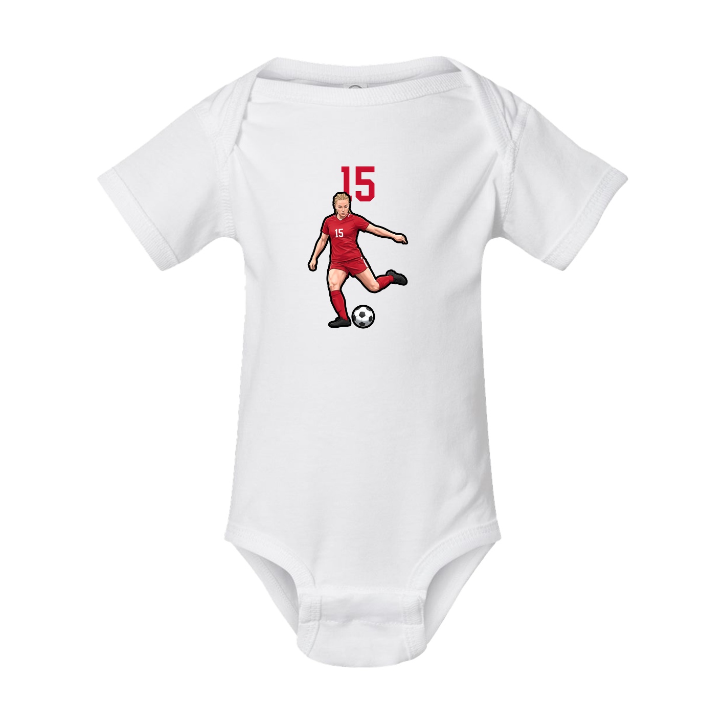 Baby Onesie — Number Top in White