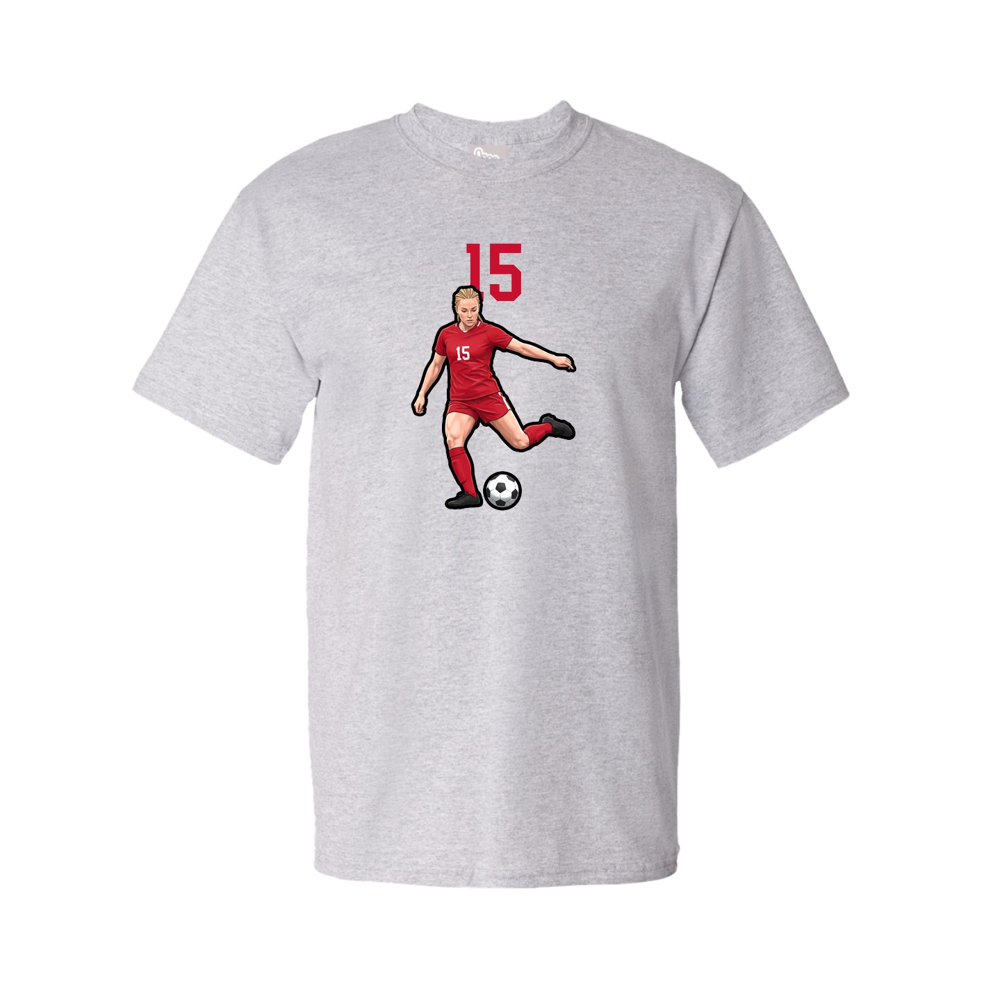 Youth Tee — Number Top in Grey