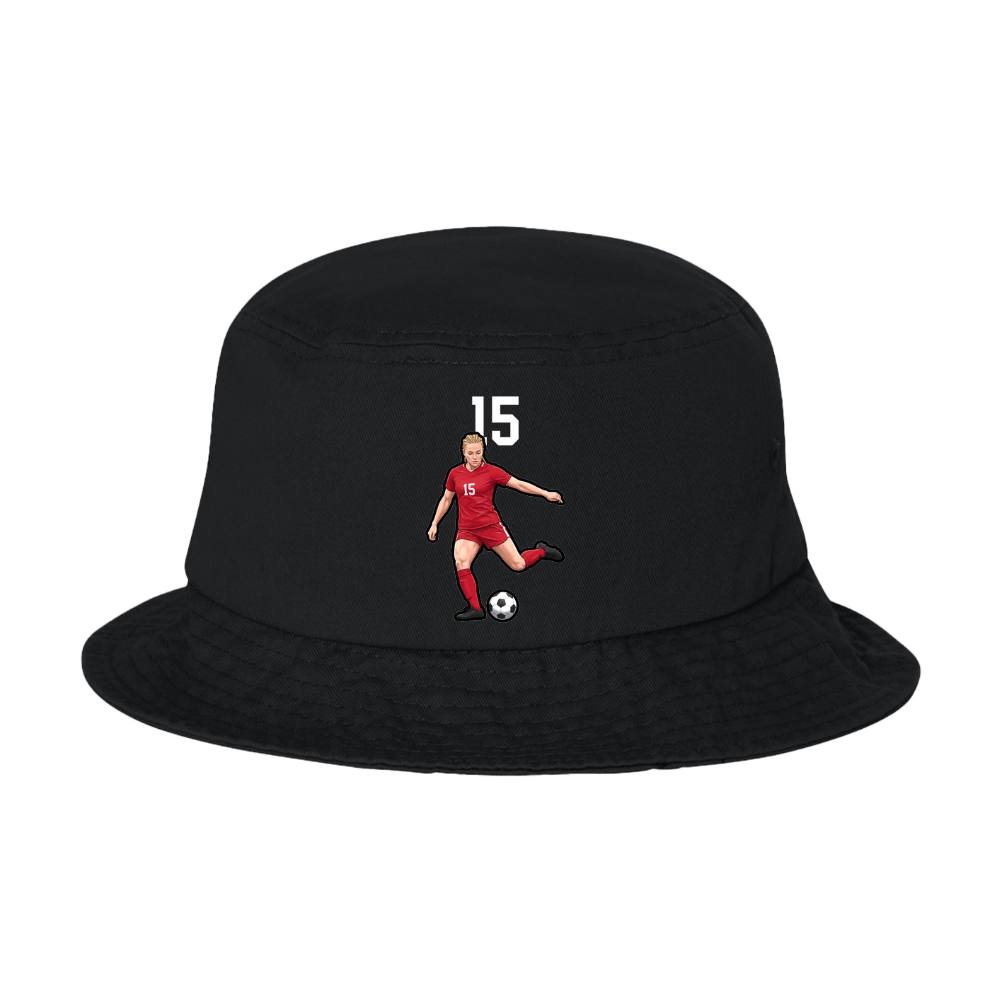 Bucket Cap — Number Top in Black