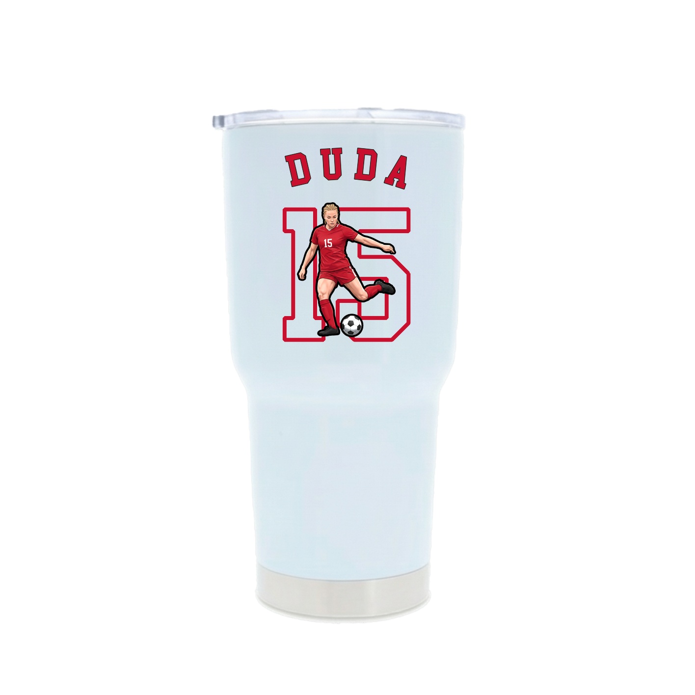 30oz Stainless Steel Tumbler — Shirsey Arch in White