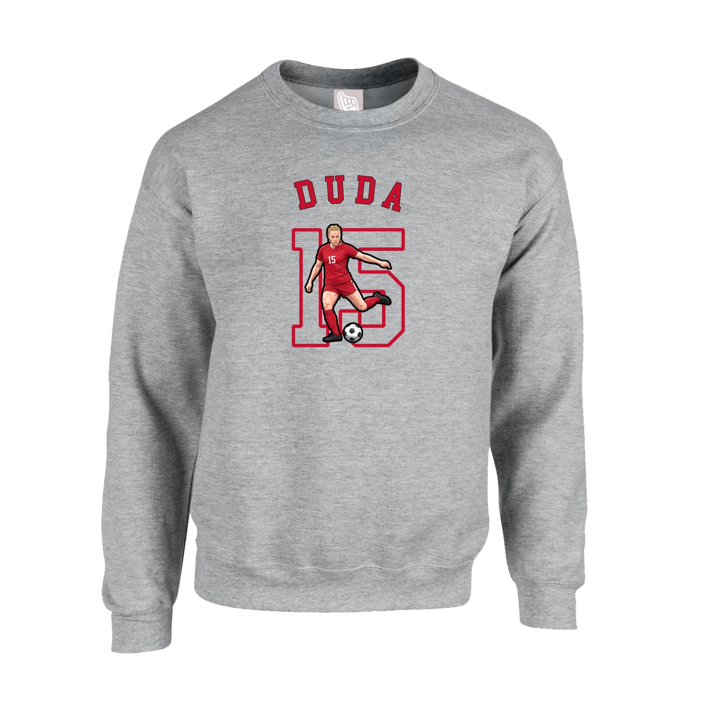 Fleece Crew — Shirsey Arch in Grey