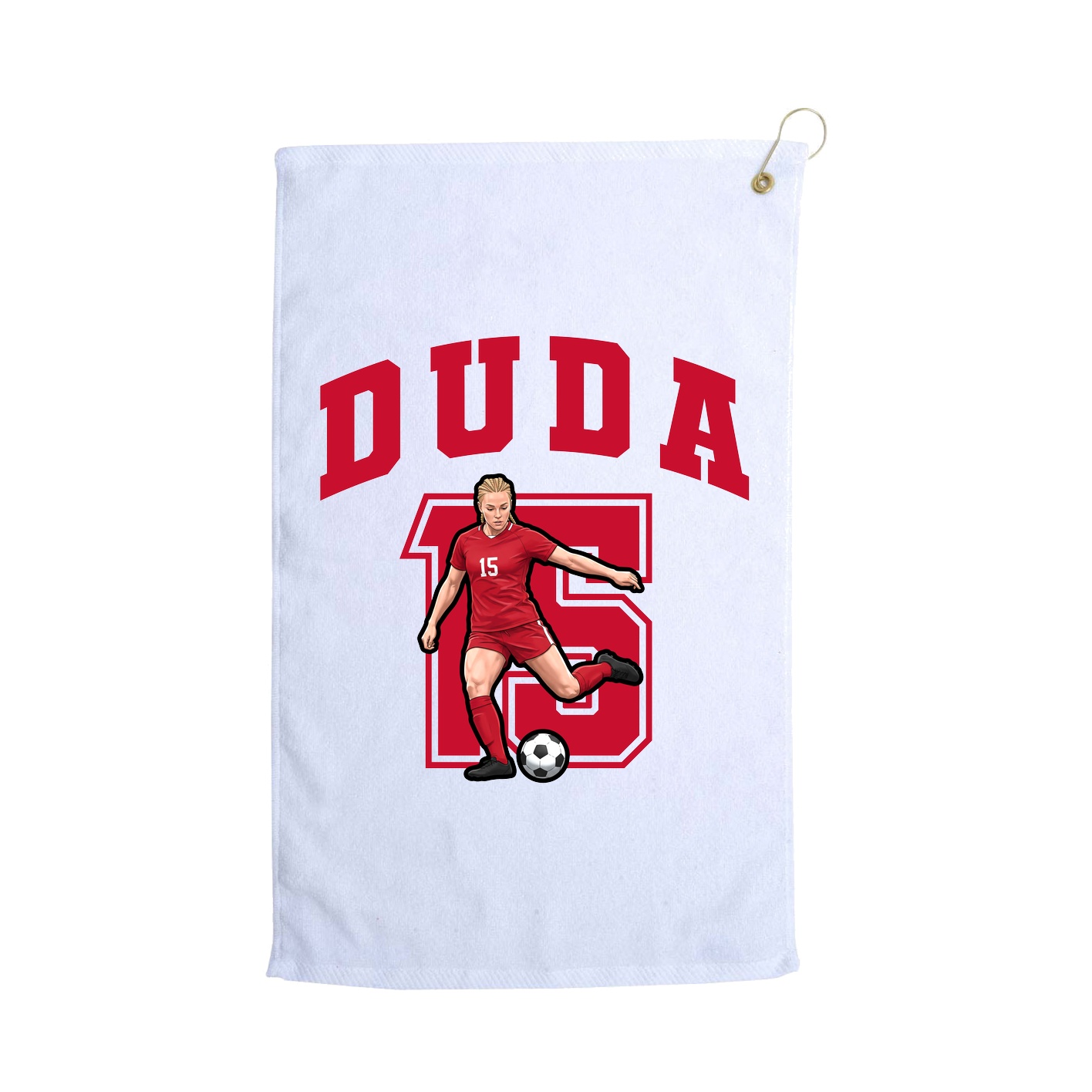 Golf Towel — Number in White