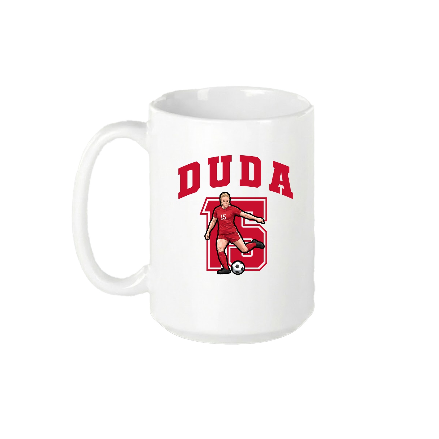 15oz Coffee Mug — Number in White