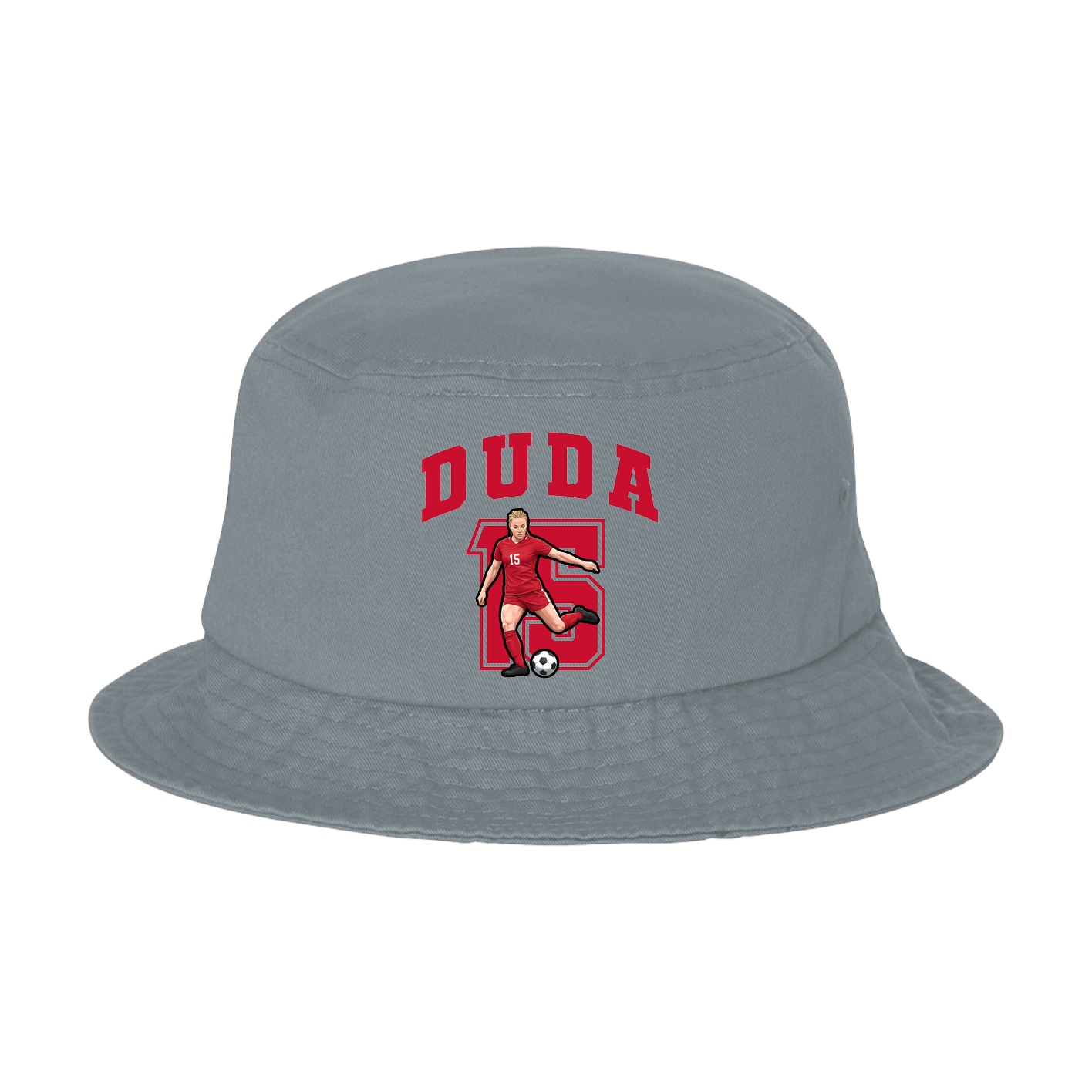Bucket Cap — Number in Grey