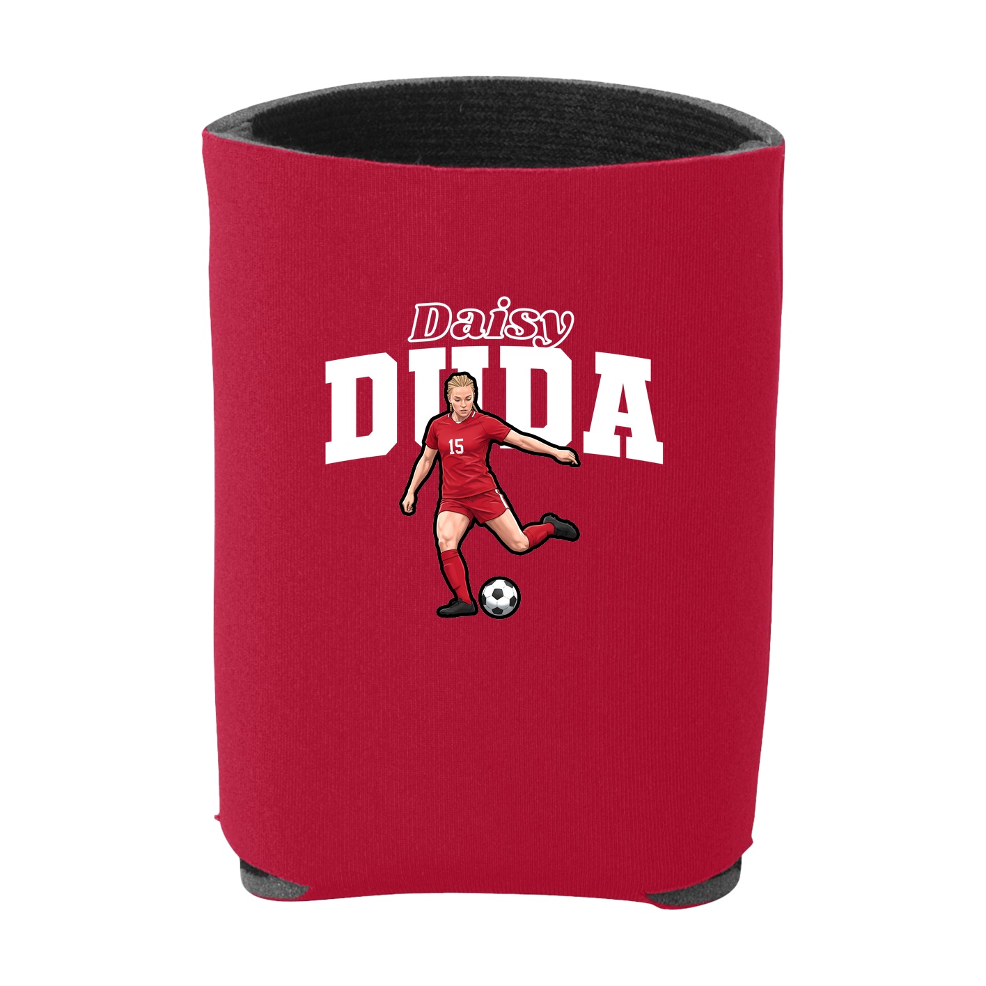 Can Holder — Name Arch in Red
