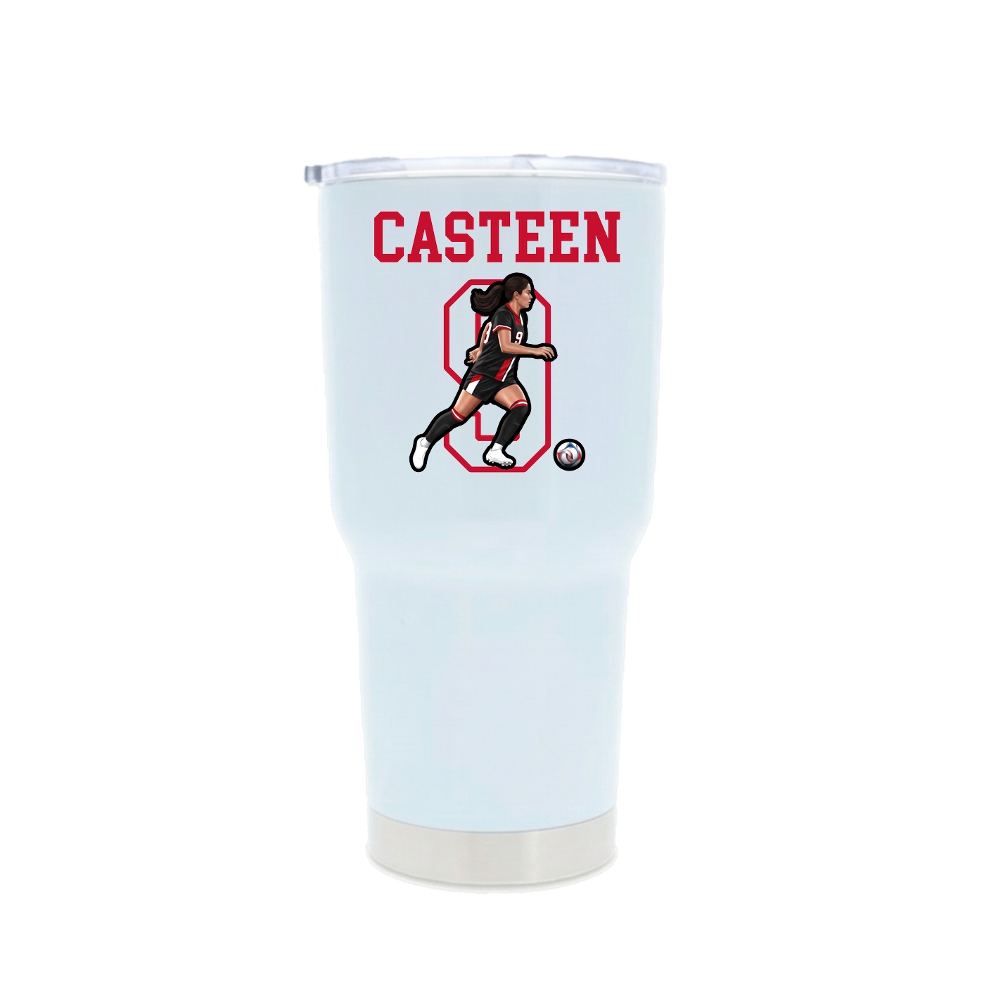 30oz Stainless Steel Tumbler — Shirsey in White