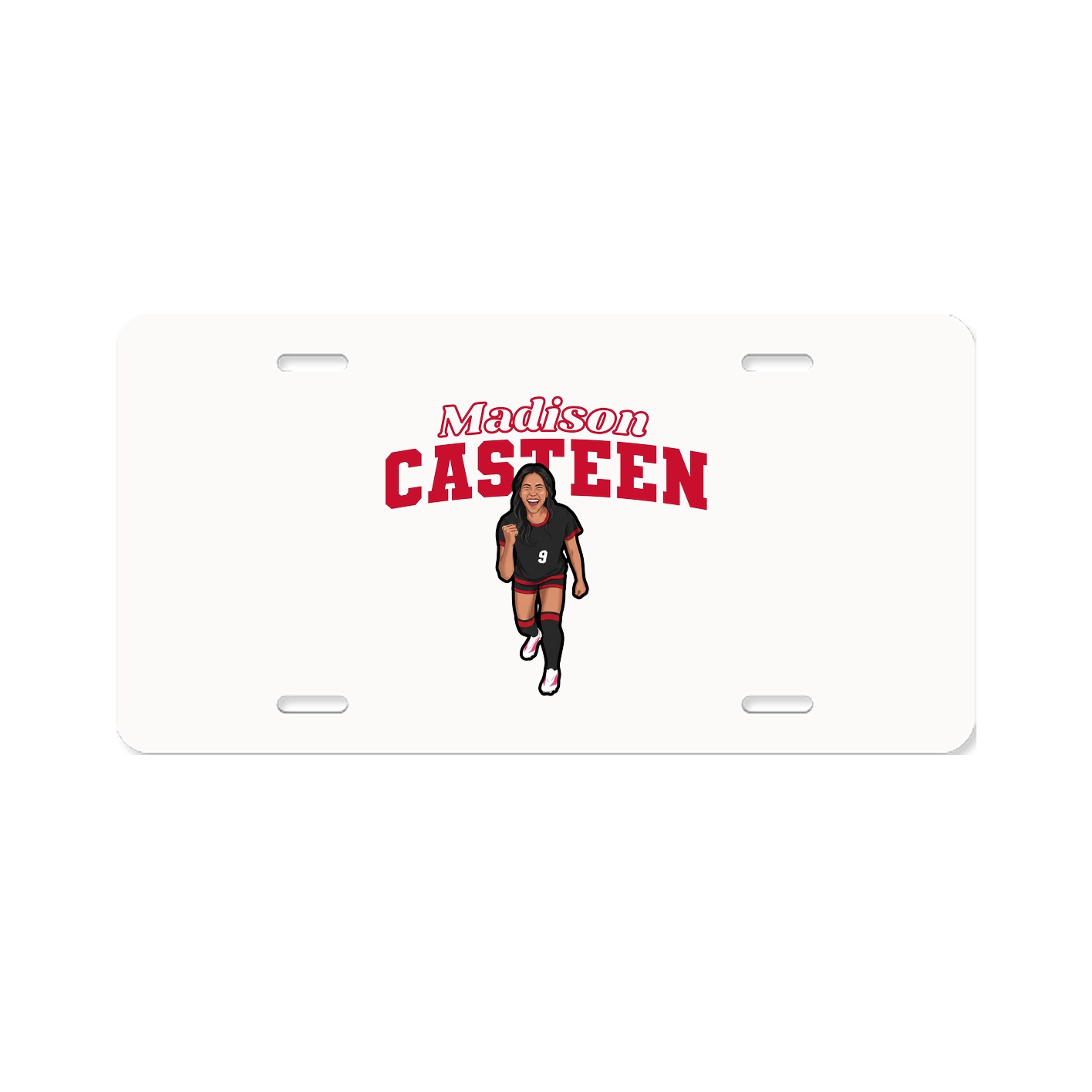License Plate — Name Arch in Classic