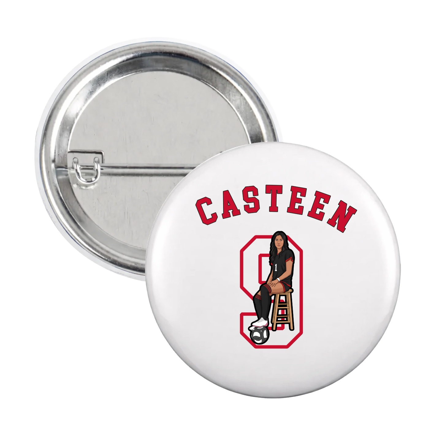 Game Day Button — Shirsey Arch in White