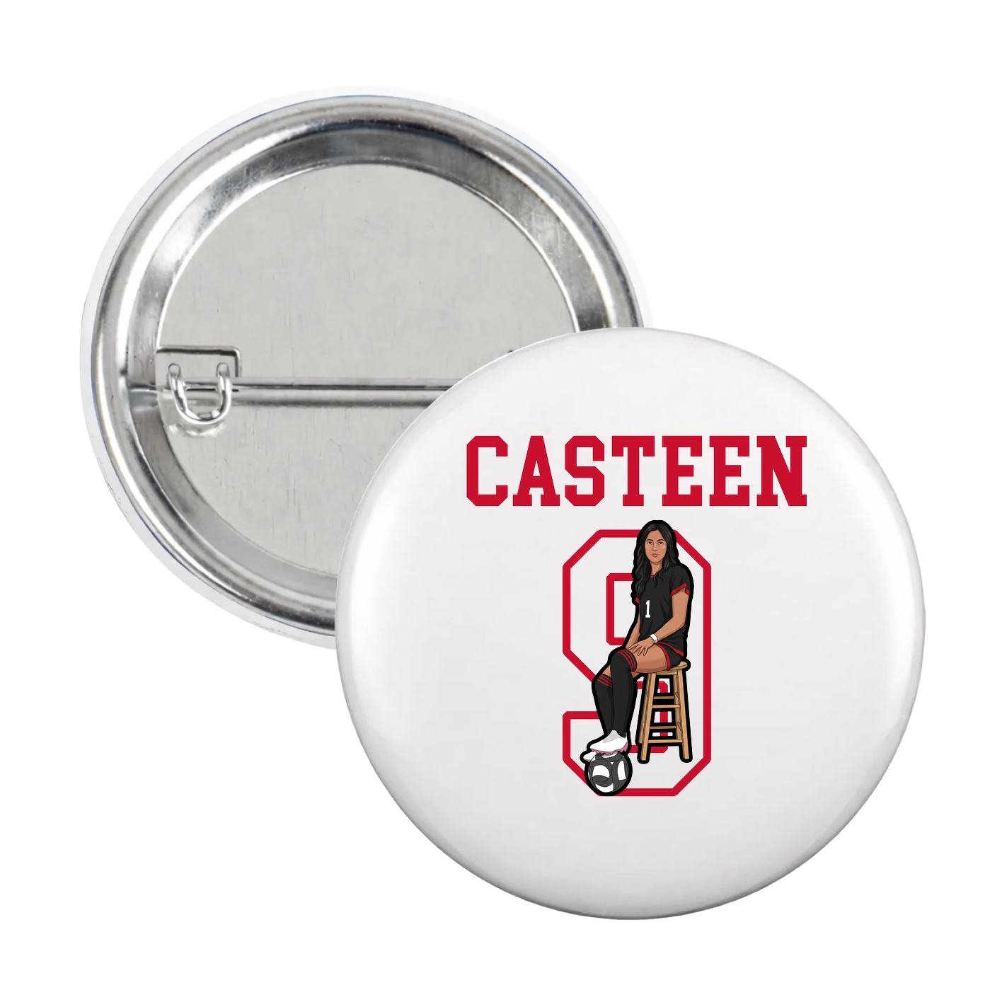 Game Day Button — Shirsey in White