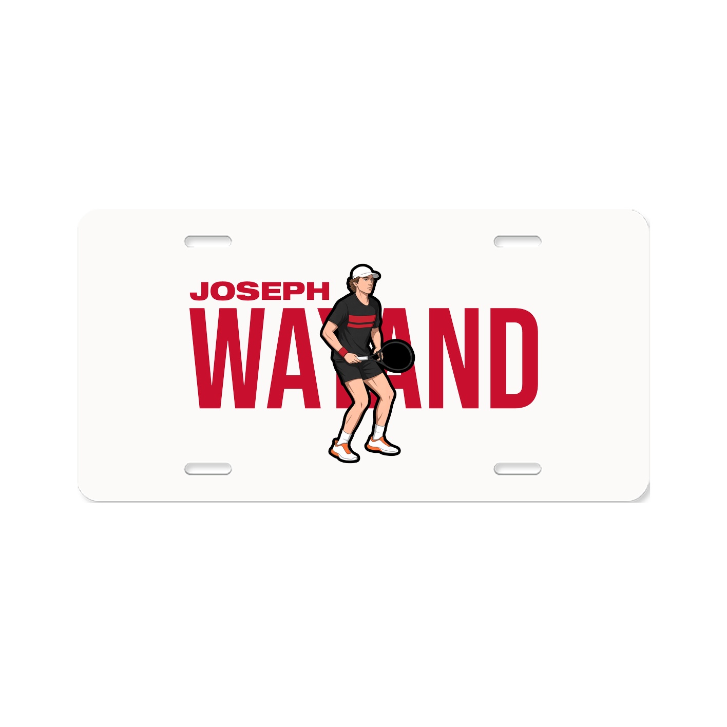 License Plate — Player Name in Classic