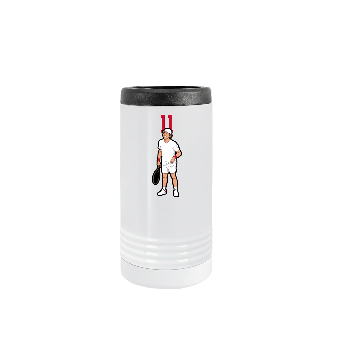 Slim Beverage Holder — Number Top in White