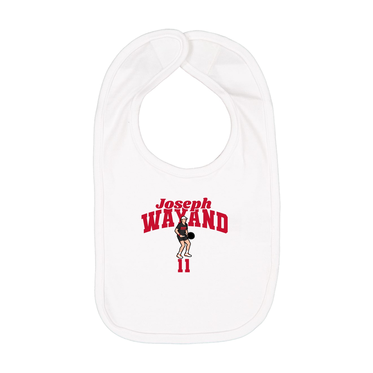 Infant Bib — Signature Arch in White