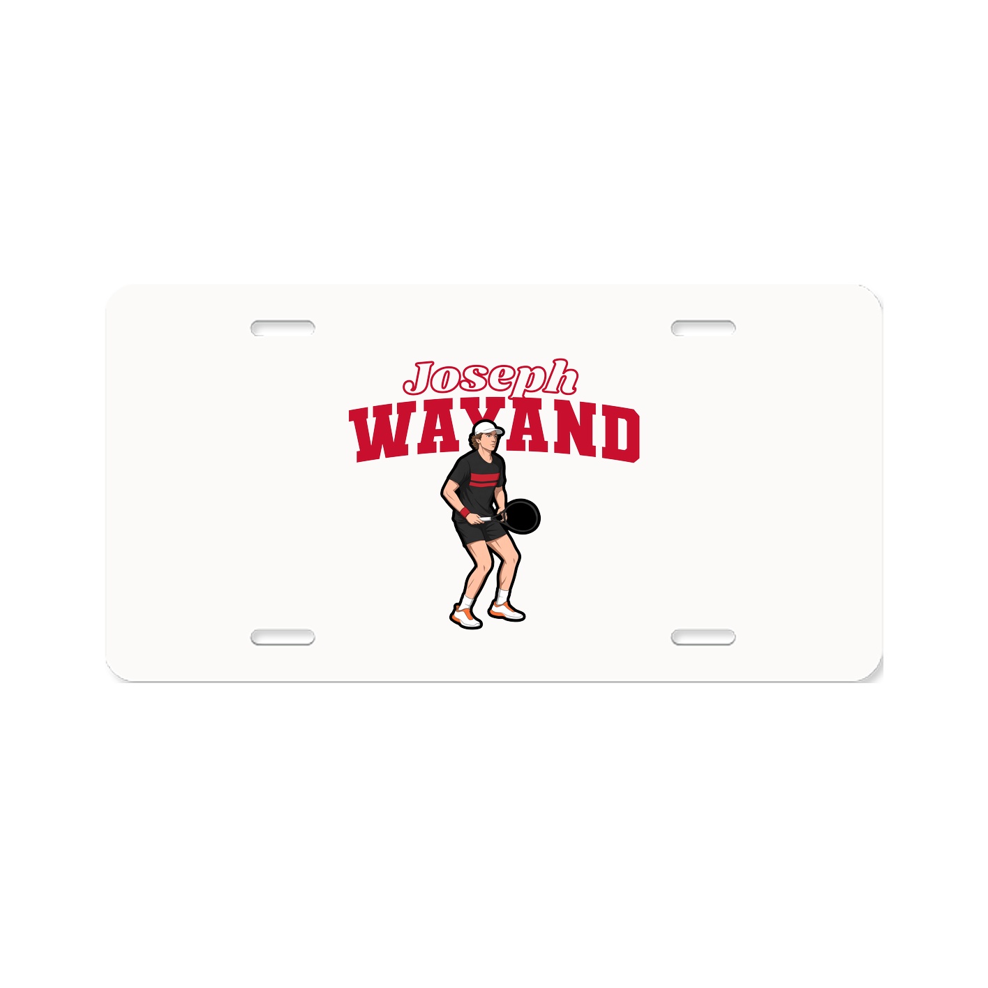 License Plate — Name Arch in Classic
