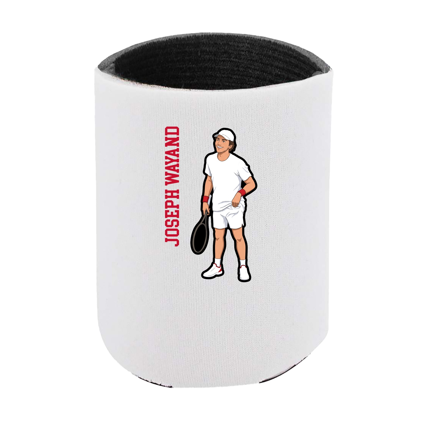 Can Holder — Name Vertical in White