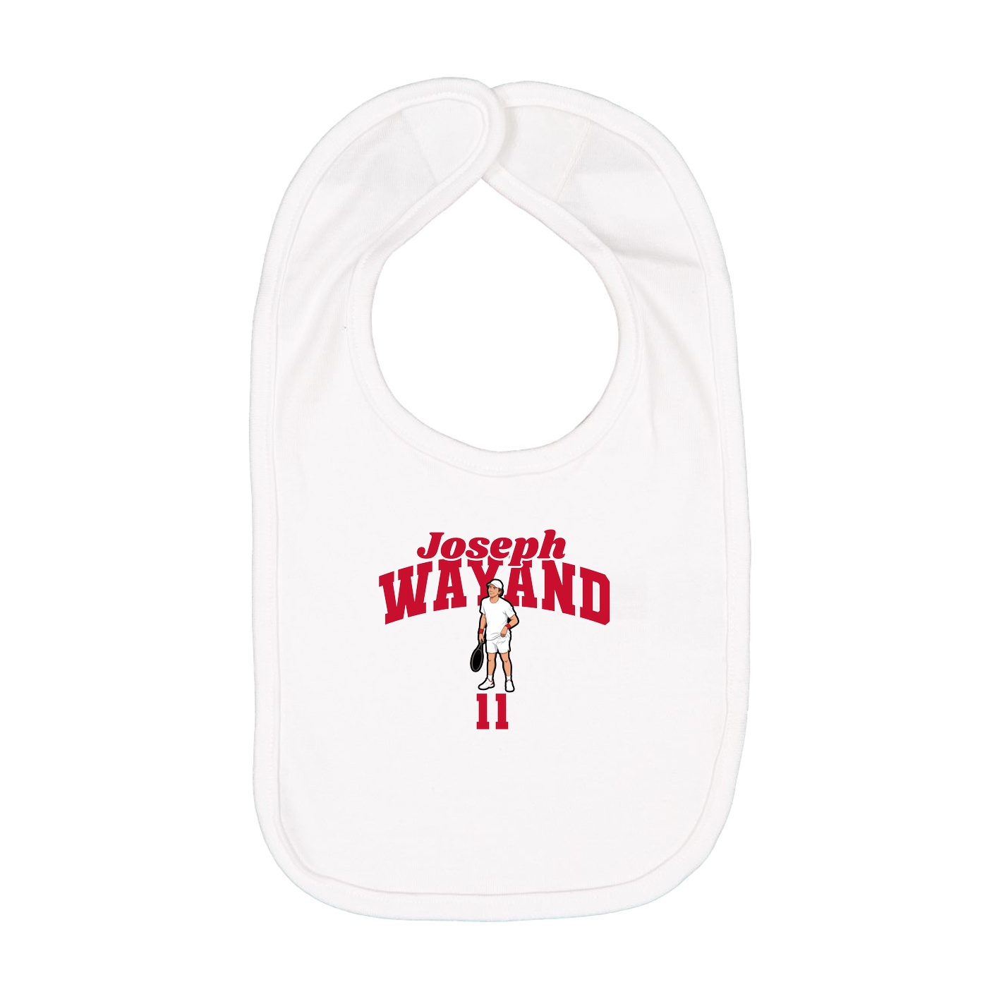 Infant Bib — Signature Arch in White