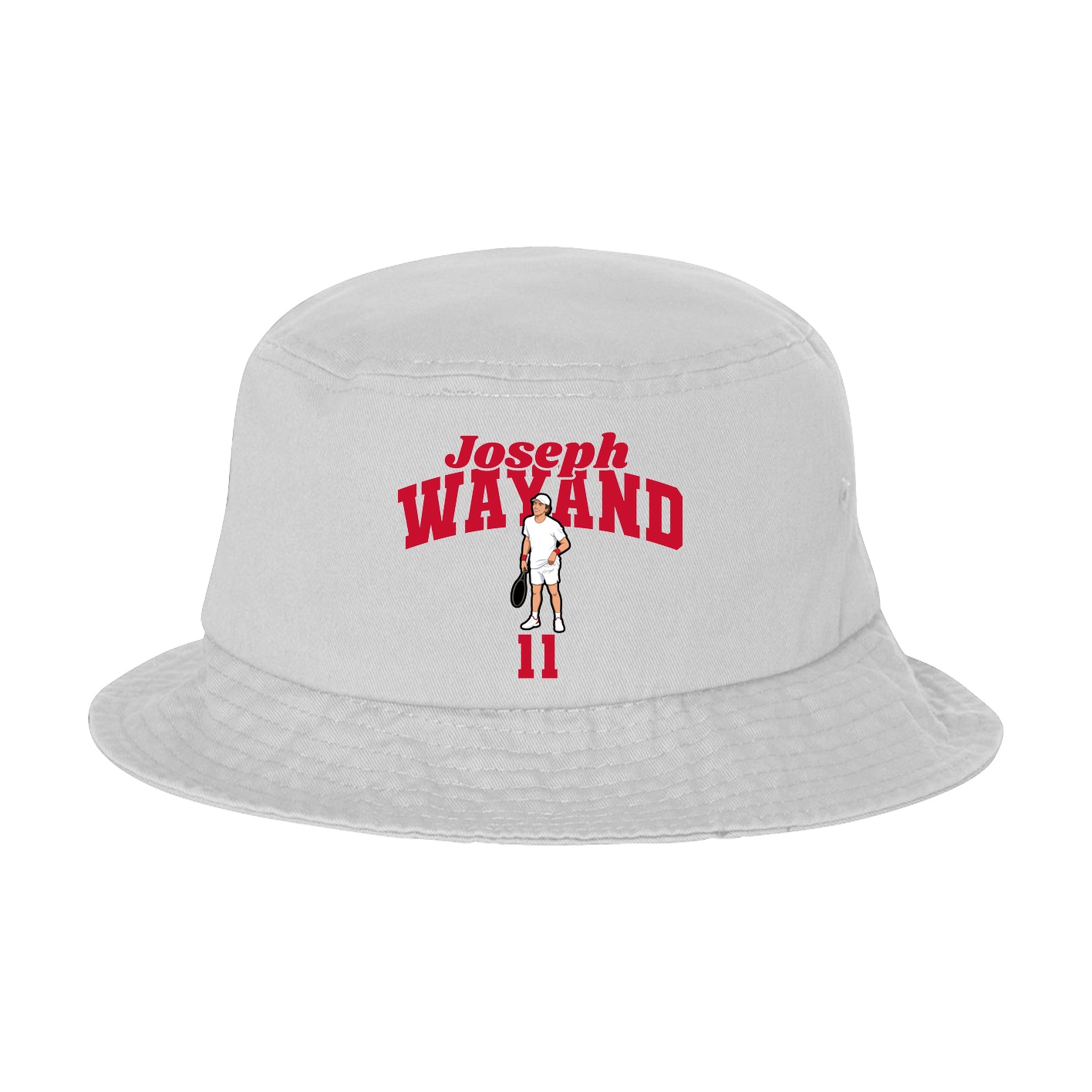 Bucket Cap — Signature Arch in White