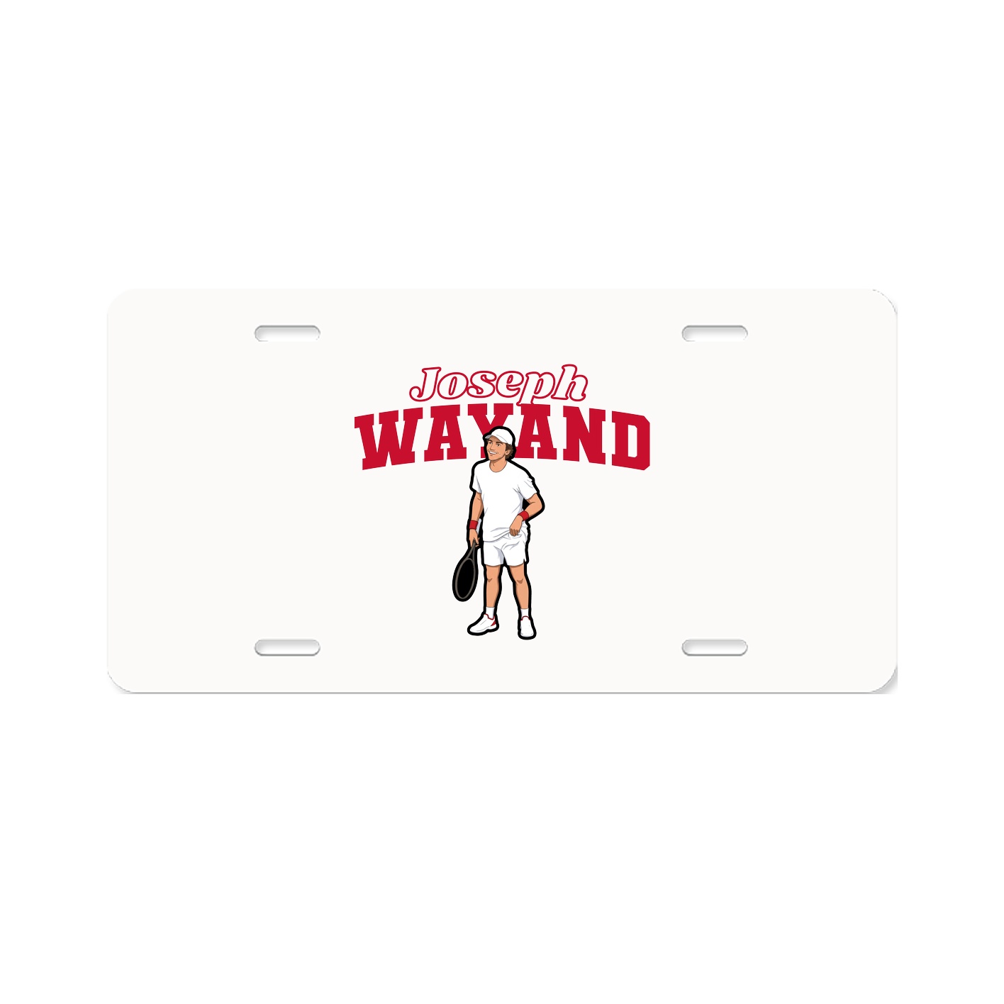 License Plate — Name Arch in Classic