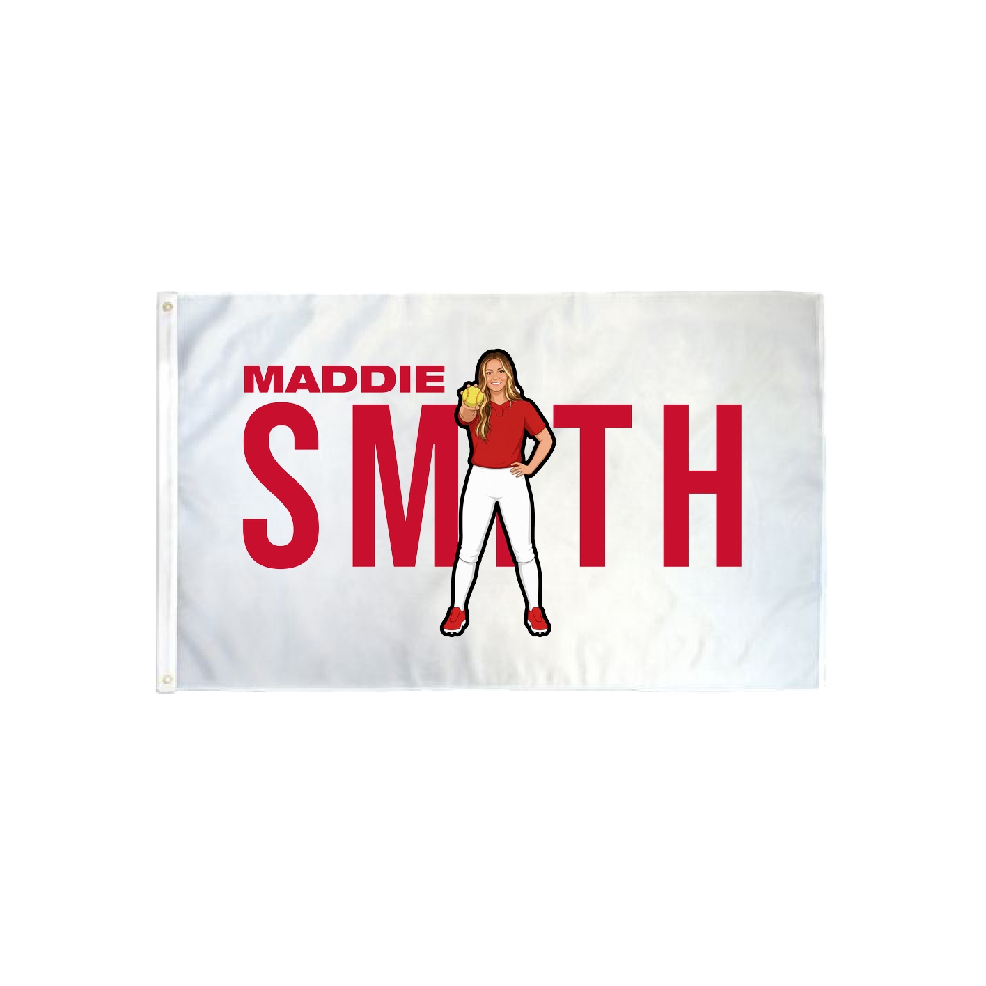 3x5 Flag — Player Name in Classic