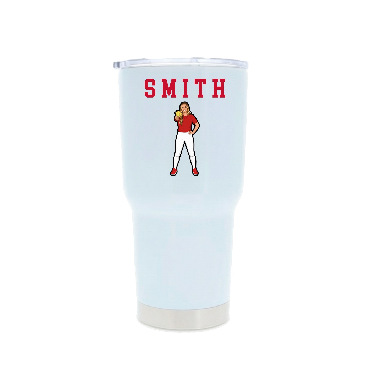 30oz Stainless Steel Tumbler — Shirsey in White