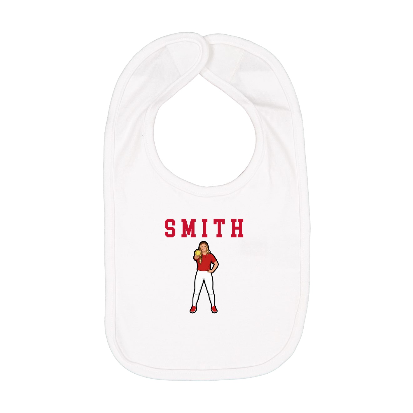 Infant Bib — Shirsey in White
