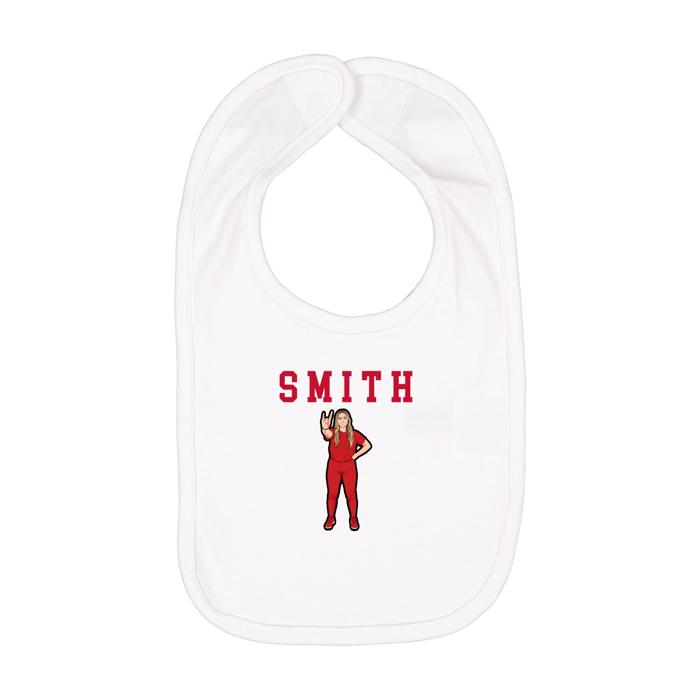 Infant Bib — Shirsey in White