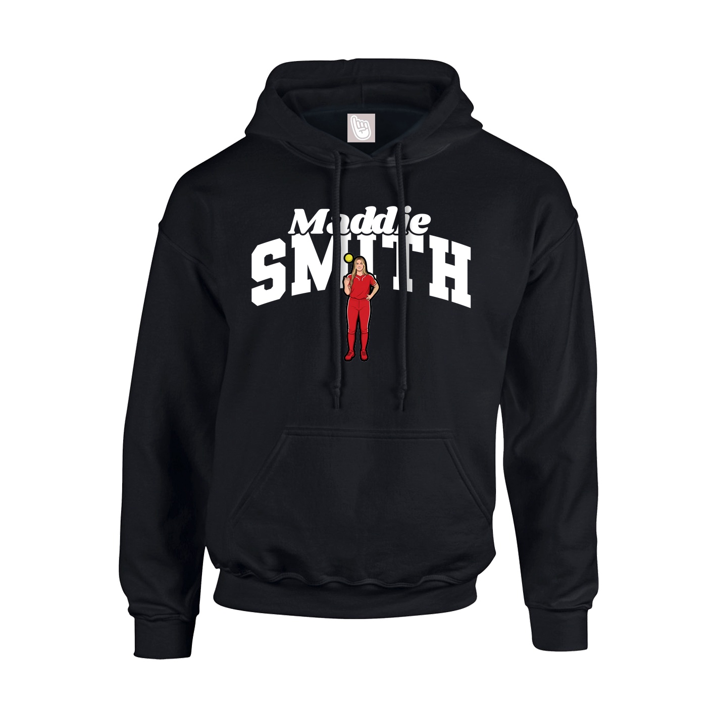 Hoodie — Signature Arch in Black