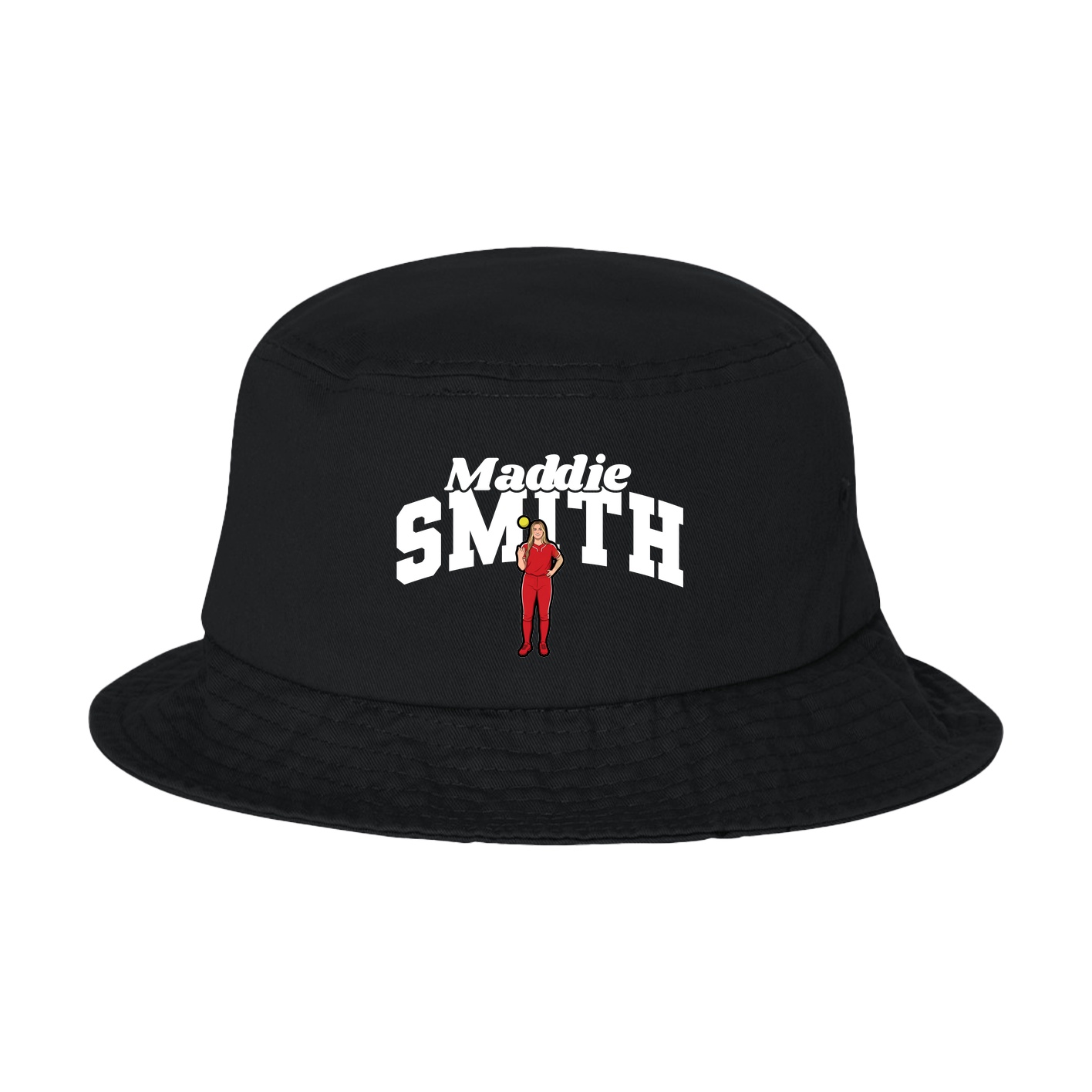 Bucket Cap — Signature Arch in Black