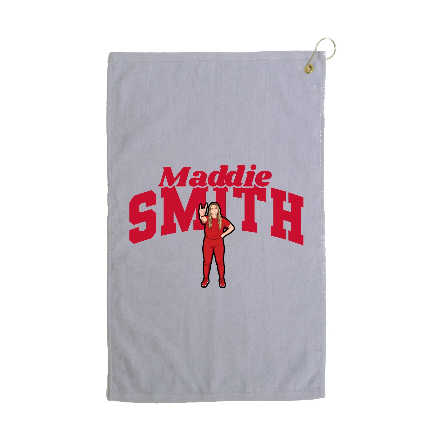 Golf Towel — Signature Arch in Grey