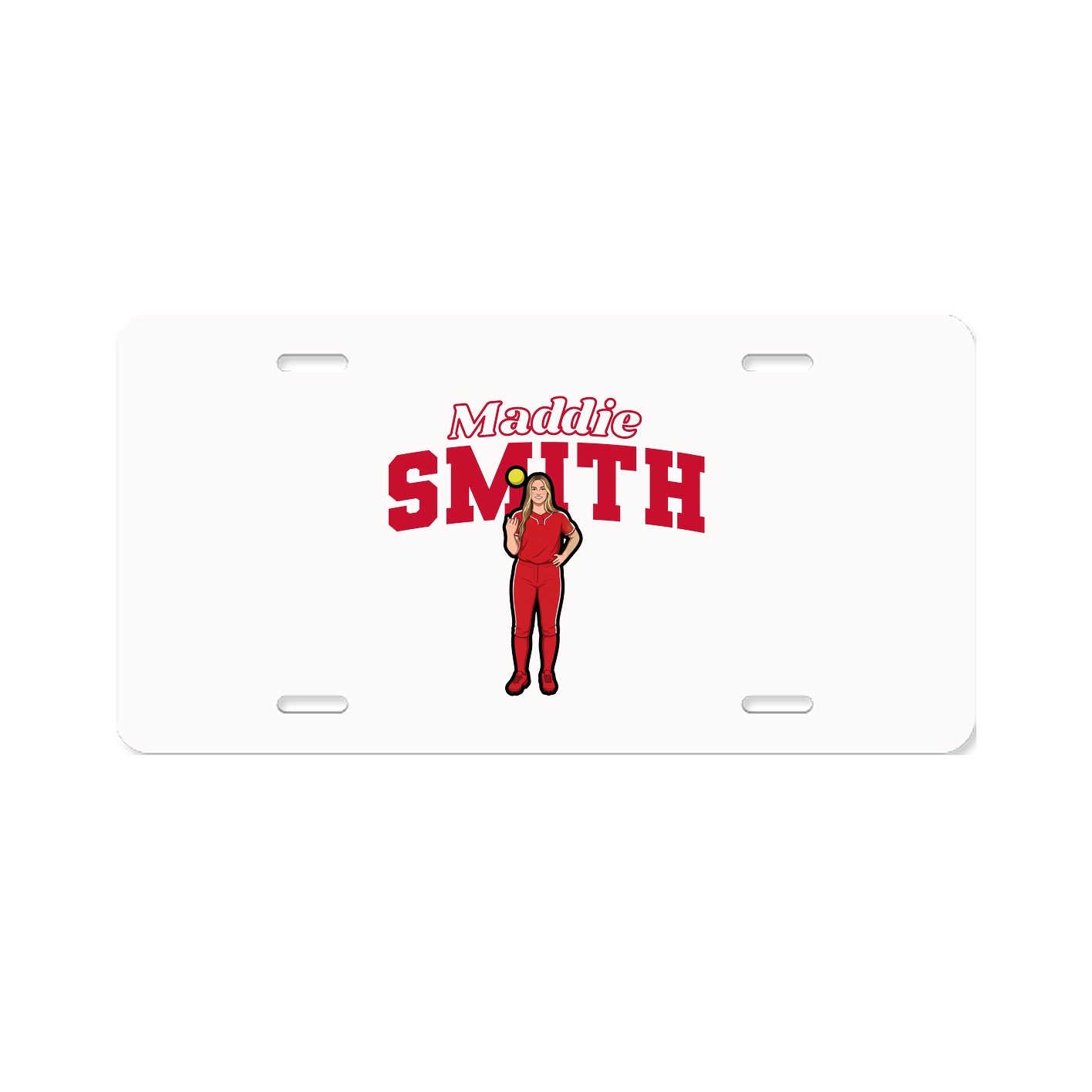 License Plate — Name Arch in Classic