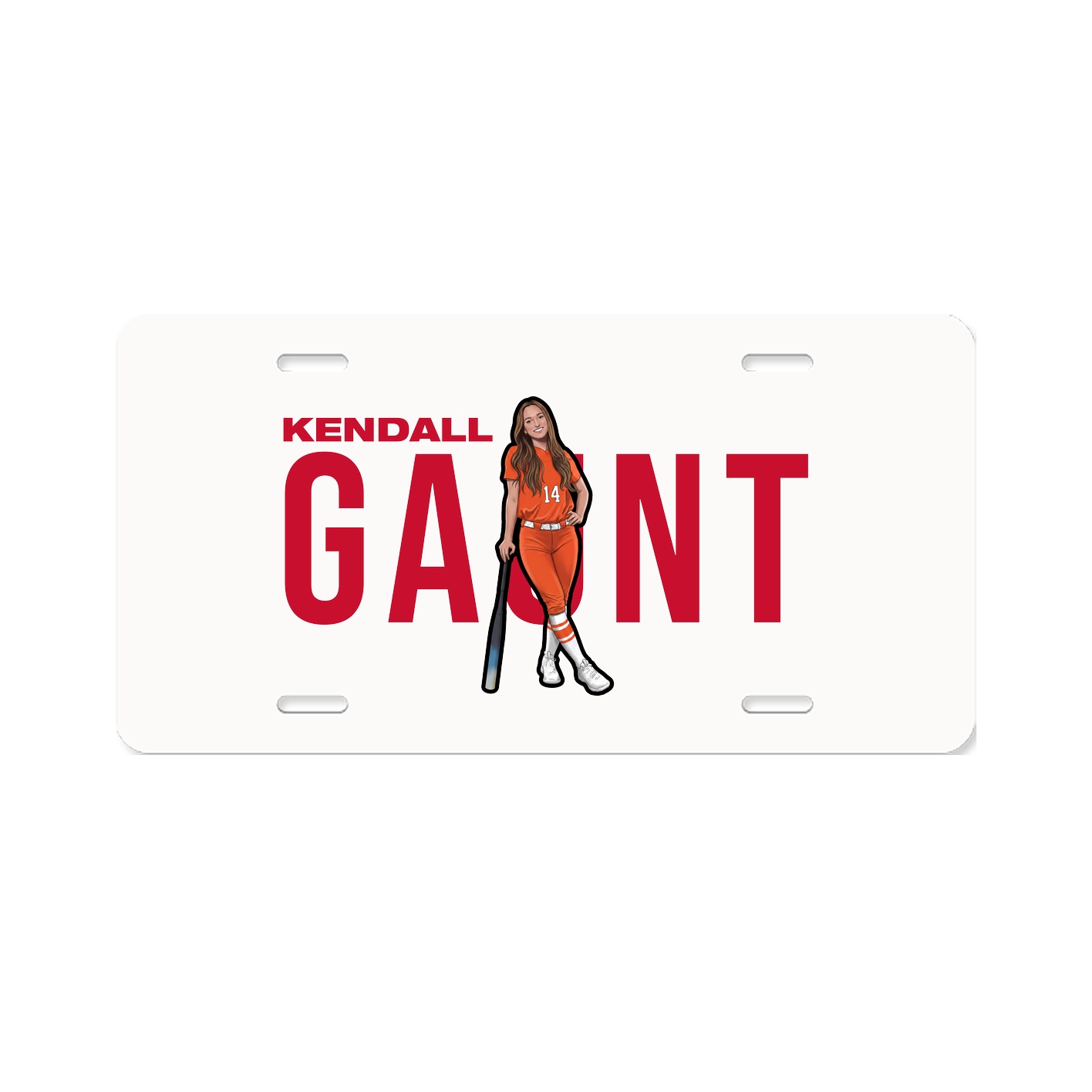 License Plate — Player Name in Classic