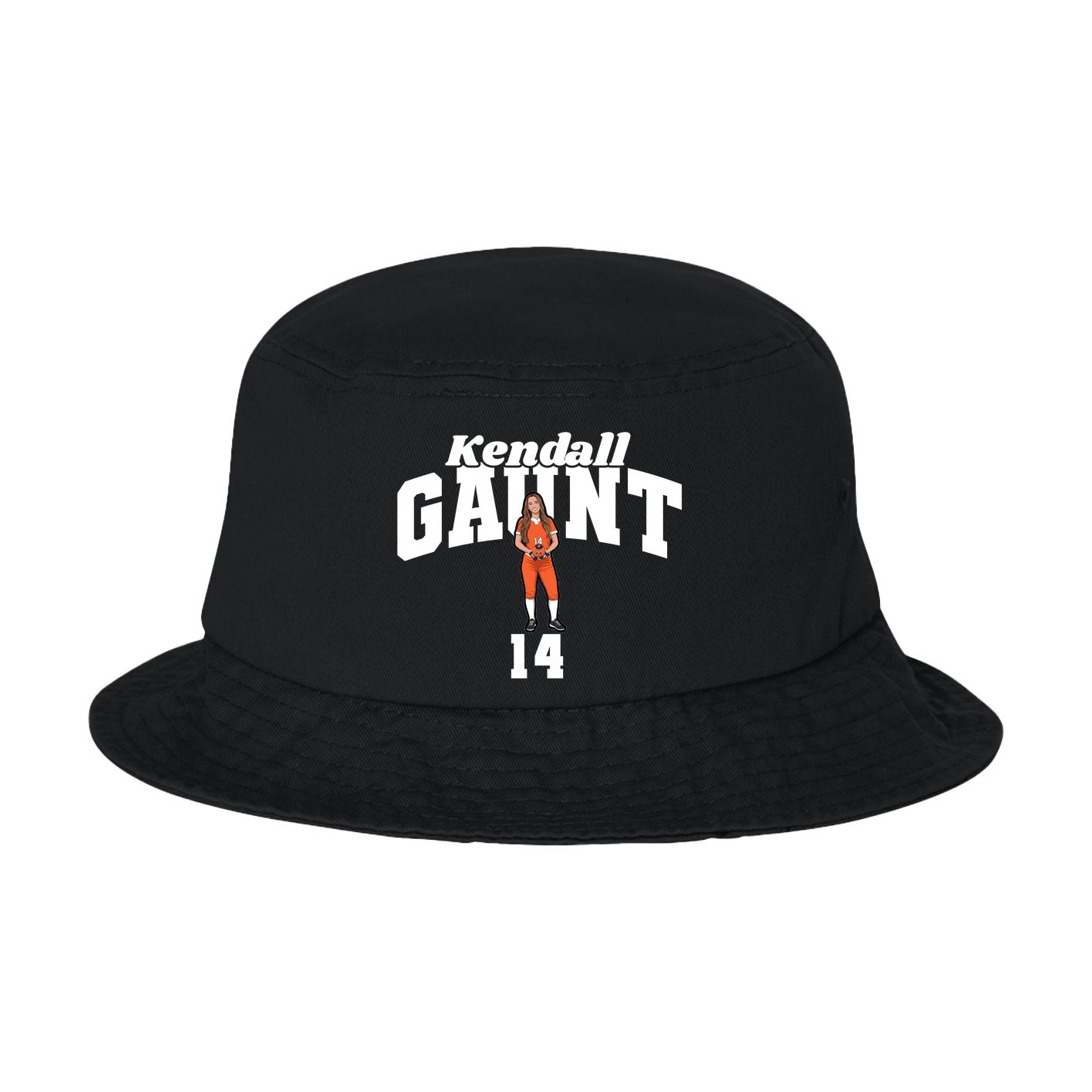 Bucket Cap — Signature Arch in Black